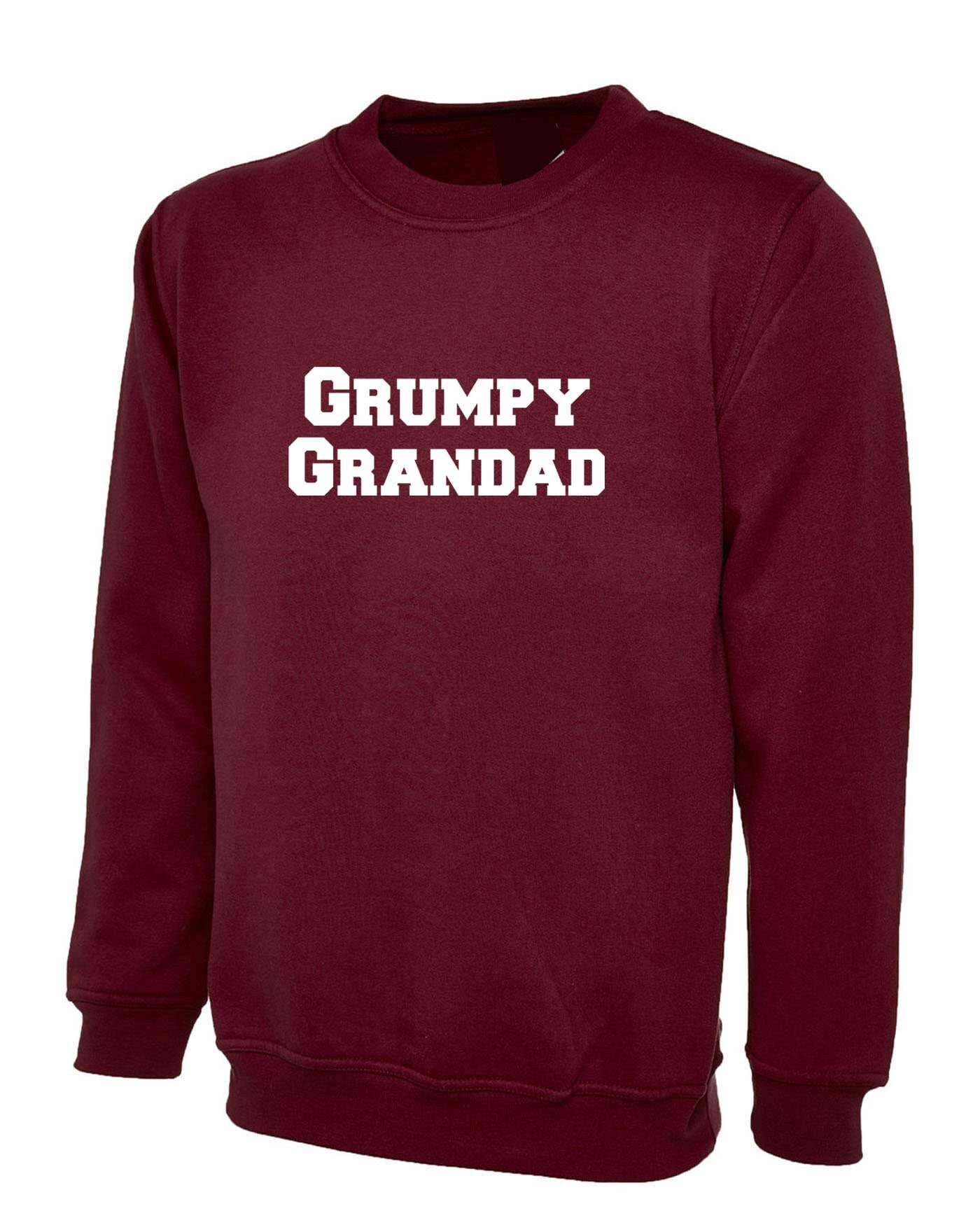 Grumpy granddad old man men's club sweatshirt jumper sweater shirt dad funny christmas gift xmas birthday top father's day