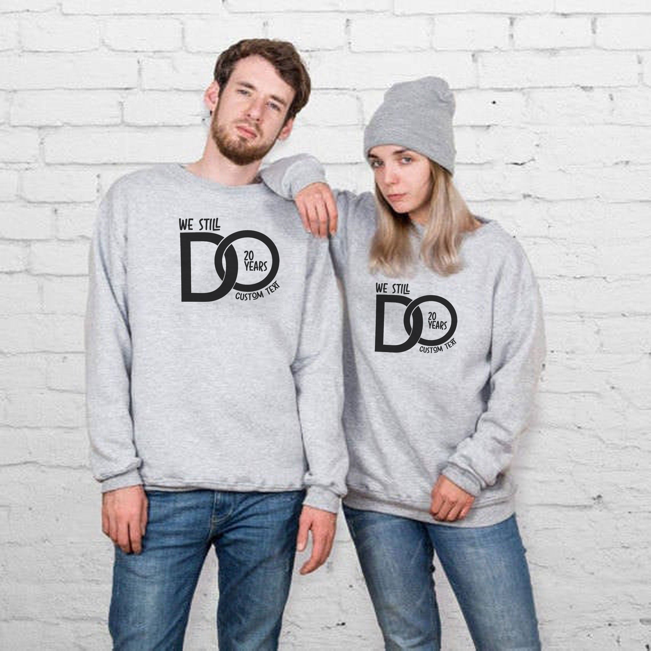 Couple matching shirts sweatshirt jumper sweater shirt wedding anniversary customized personalised we still do christmas parents gift