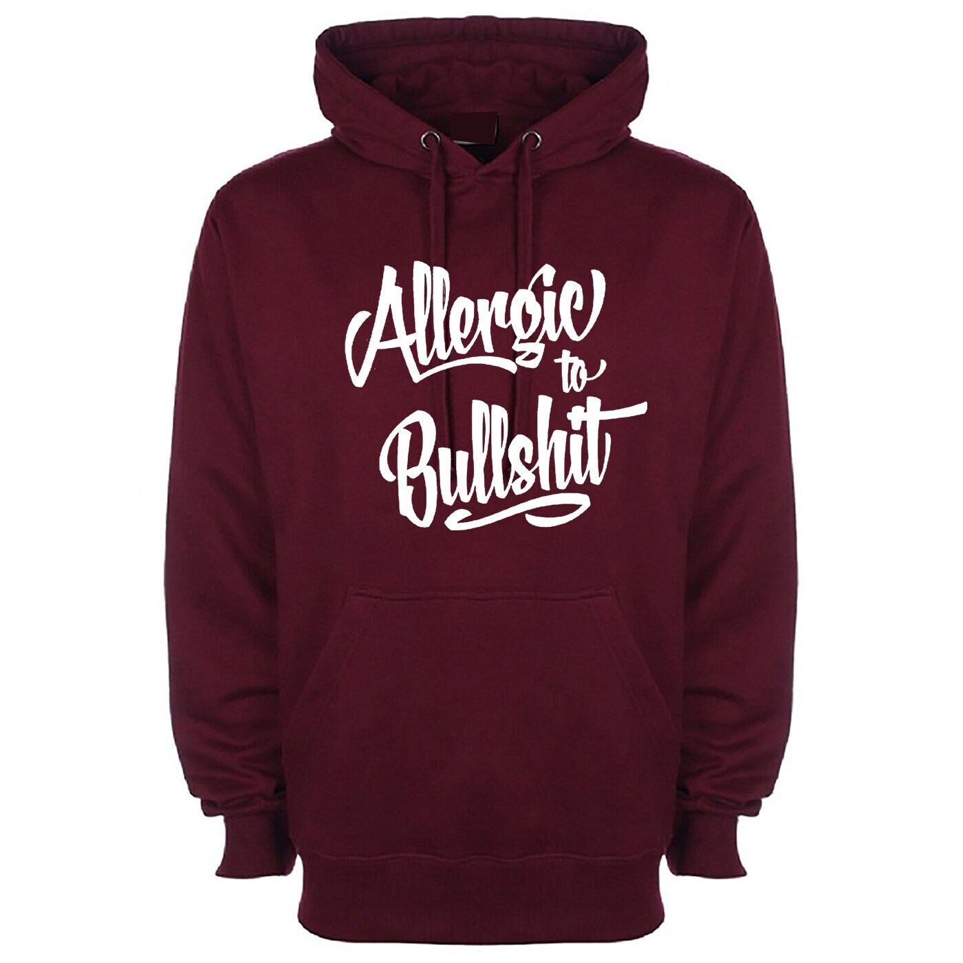 Allergic to bullshit hoodie hoody hood hooded street fashion urban cocaine high skate funny rude sarcastic womens unisex top