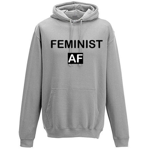 Feminist af hoodie hoody hood hooded slogan grunge top tumblr activist feminism girl power slogan ladies womens day gift