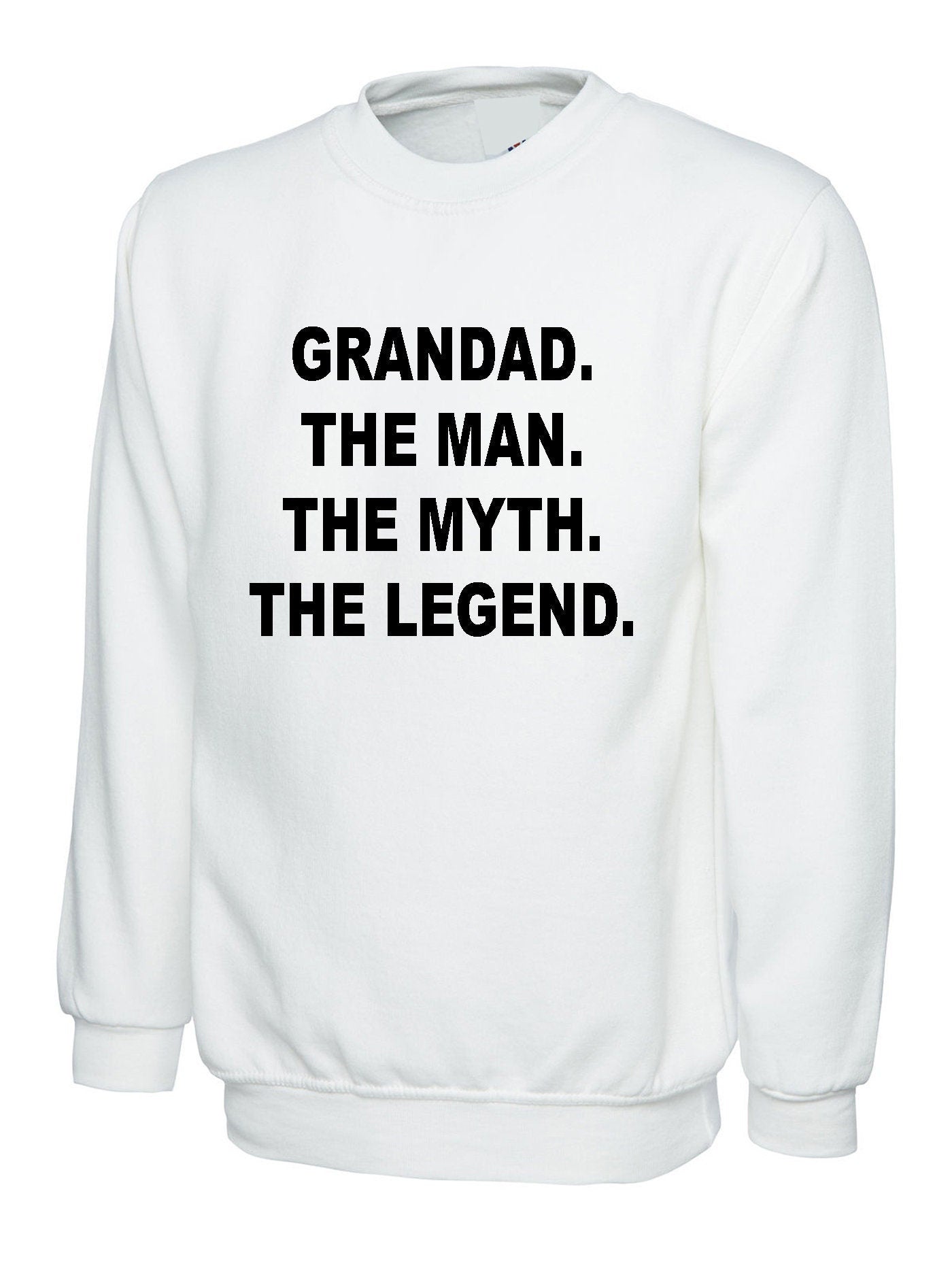 Grandad sweatshirt jumper sweater shirt the man the myth the legend best gift for grand father daddy dad papa birthday present gift xmas