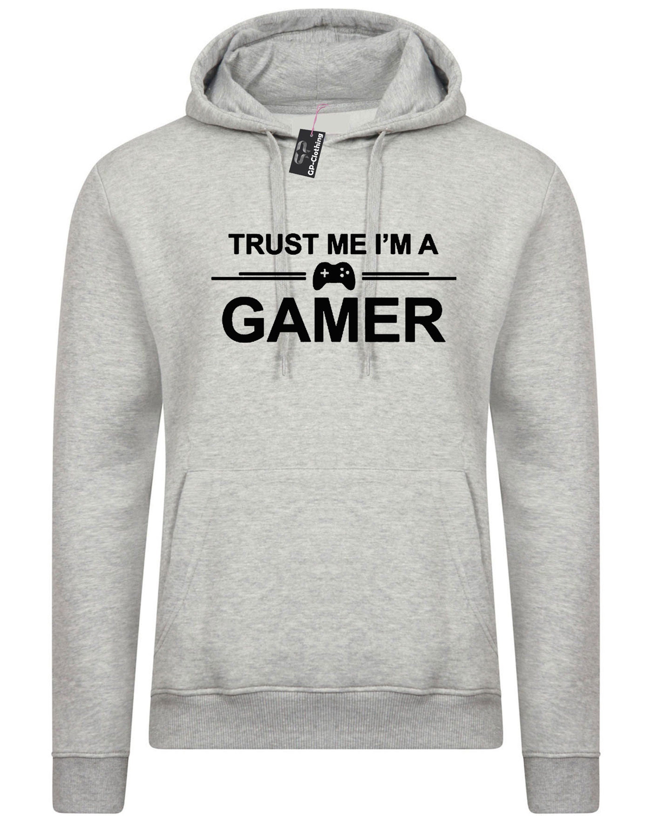 Trust me i'm a gamer hoodie hoody hood hooded gift for game lovers play station ps video games mens ladies birthday christmas gift