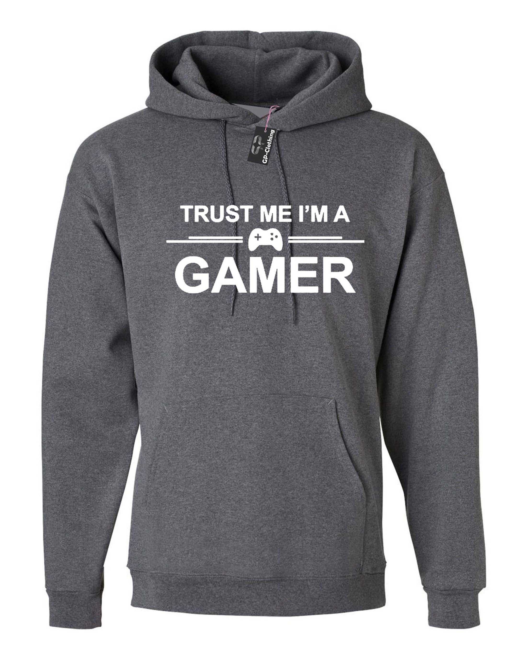 Trust me i'm a gamer hoodie hoody hood hooded gift for game lovers play station ps video games mens ladies birthday christmas gift