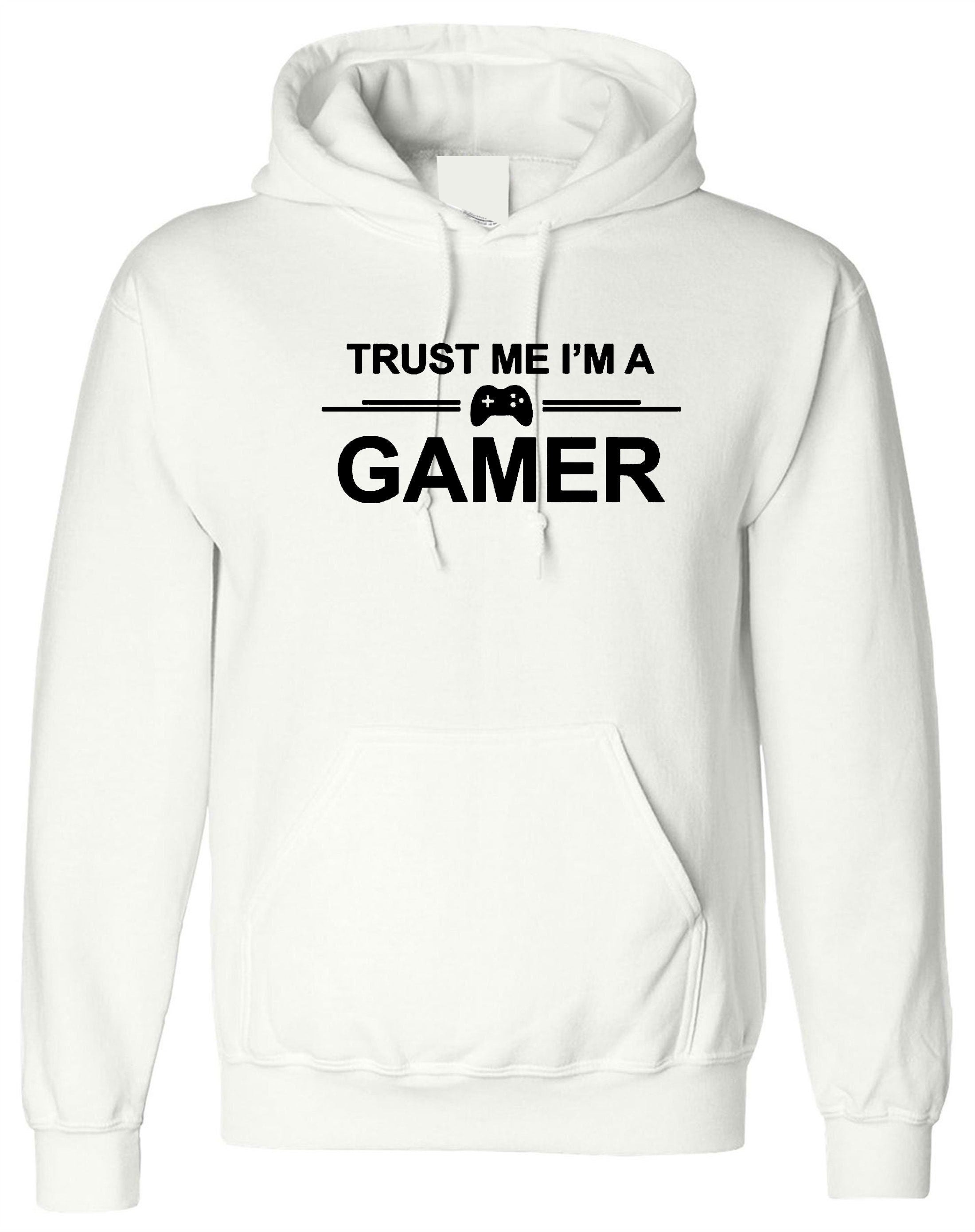 Trust me i'm a gamer hoodie hoody hood hooded gift for game lovers play station ps video games mens ladies birthday christmas gift