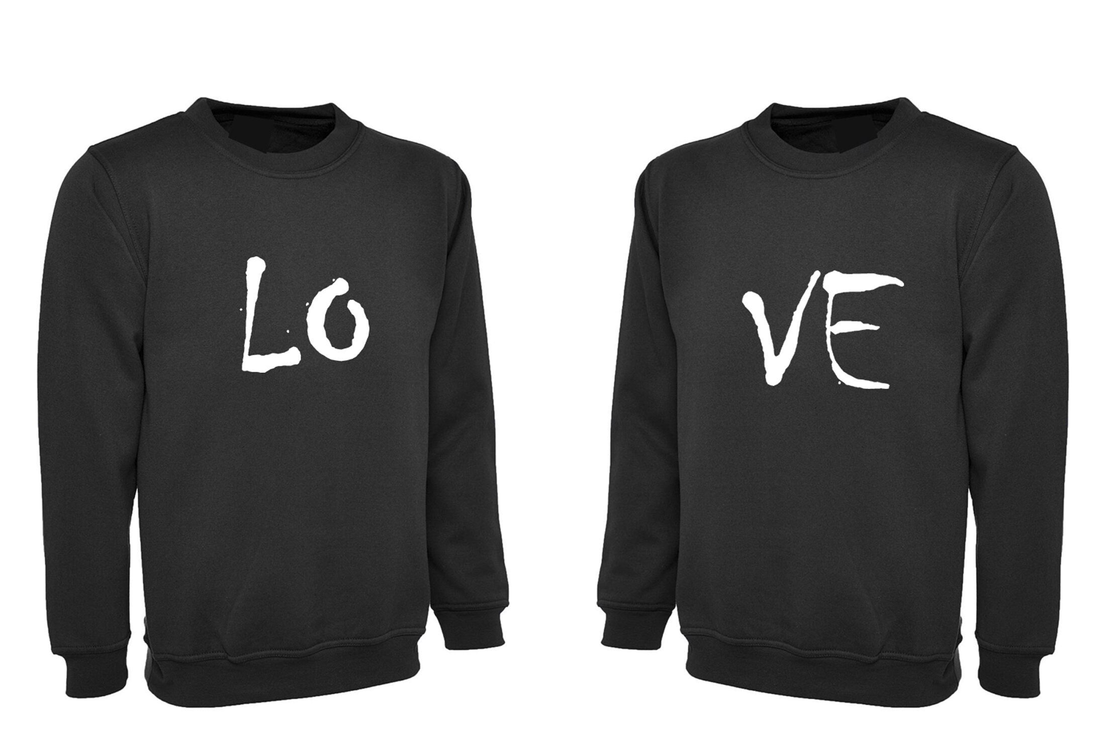 Couple matching funny sweatshirt jumper sweater shirt love husband wife gf bf valentines gift present for couples tops cute gift