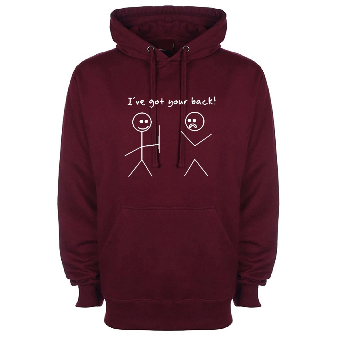 Funny friendship days gift adult's hoodie hoody hood hooded i have got your back joke humorous unisex mens womens ladies tops