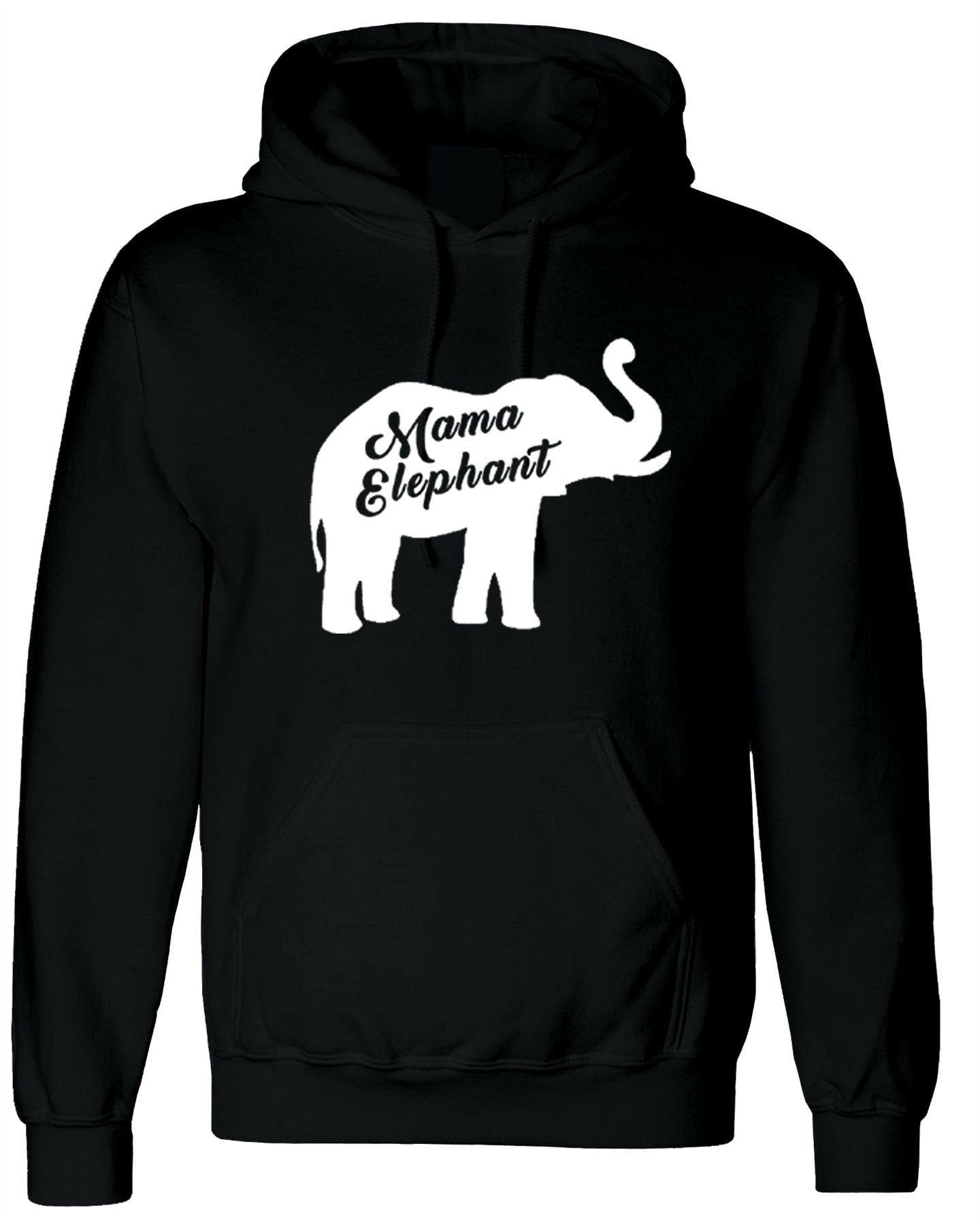 Mama elephant hoodie hoody hood hooded ladies mother's day birthday joke gift mum mama funny present christmas