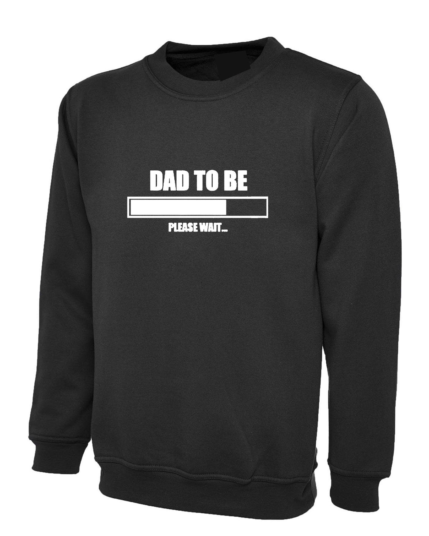 Dad to be sweatshirt jumper sweater shirt expecting idea mens father top baby loading gift becoming dad pregnancny annoucement daddy