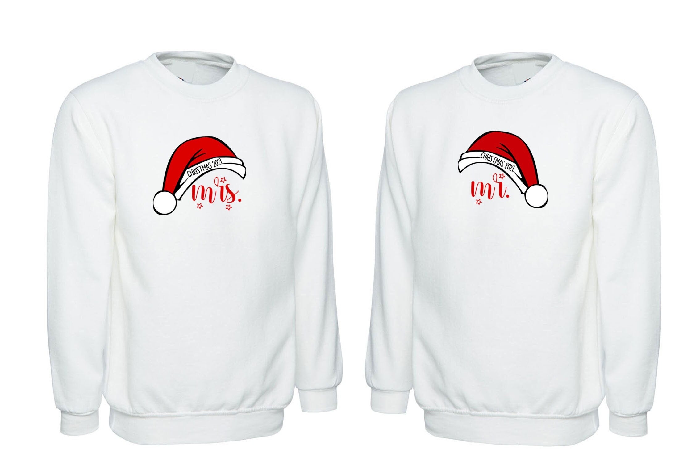 Mr and mrs christmas shirts, matching couple sweatshirt jumper christmas married custom couple christmas sweaters, couple matching shirts