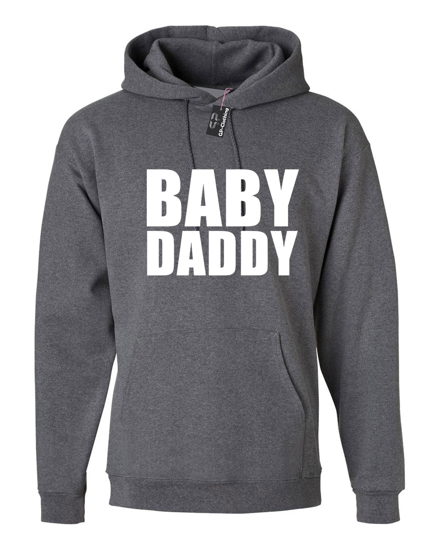 Baby daddy hoodie hoody hood hooded father to be new dad gift baby shower day mummy gift for father's day papa mens