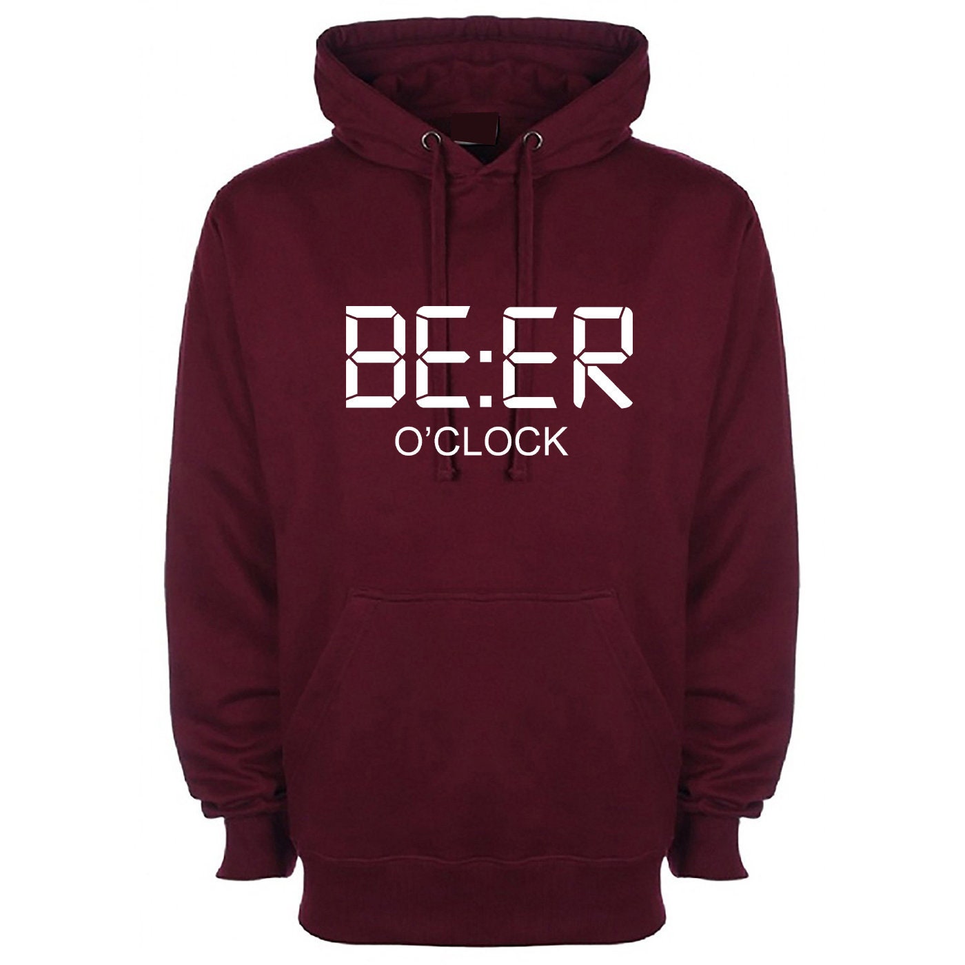 Beer o clock hoodie hoody hood hooded gift for beer lovers mens present birthday idea joke novelty funny unisex xmas