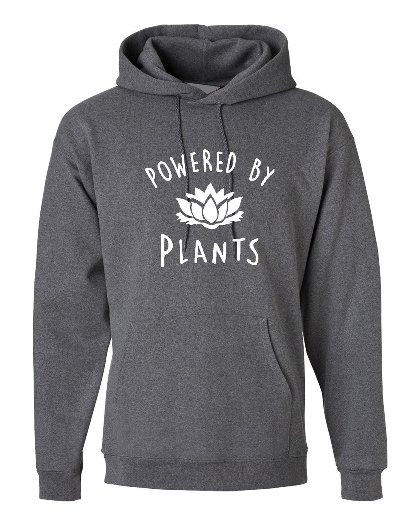 Powered by plants hoodie hoody hood hooded vegan, plant, animal lovers vegetable lovers vegetarian funny unisex top ladies mens