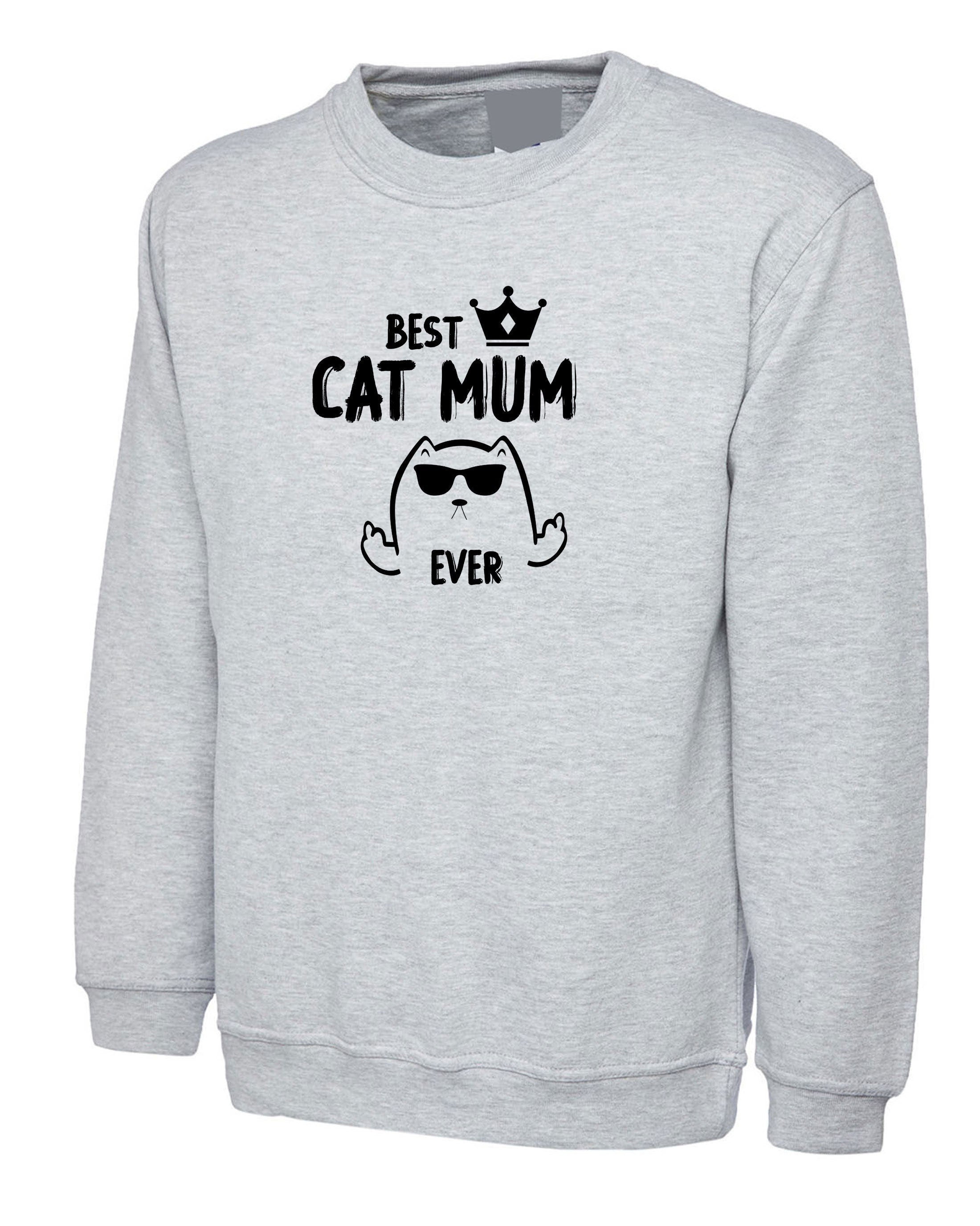 Best cat mum sweatshirt jumper sweater shirt cat lover gift cat mum gift birthday gift for women christmas present funny