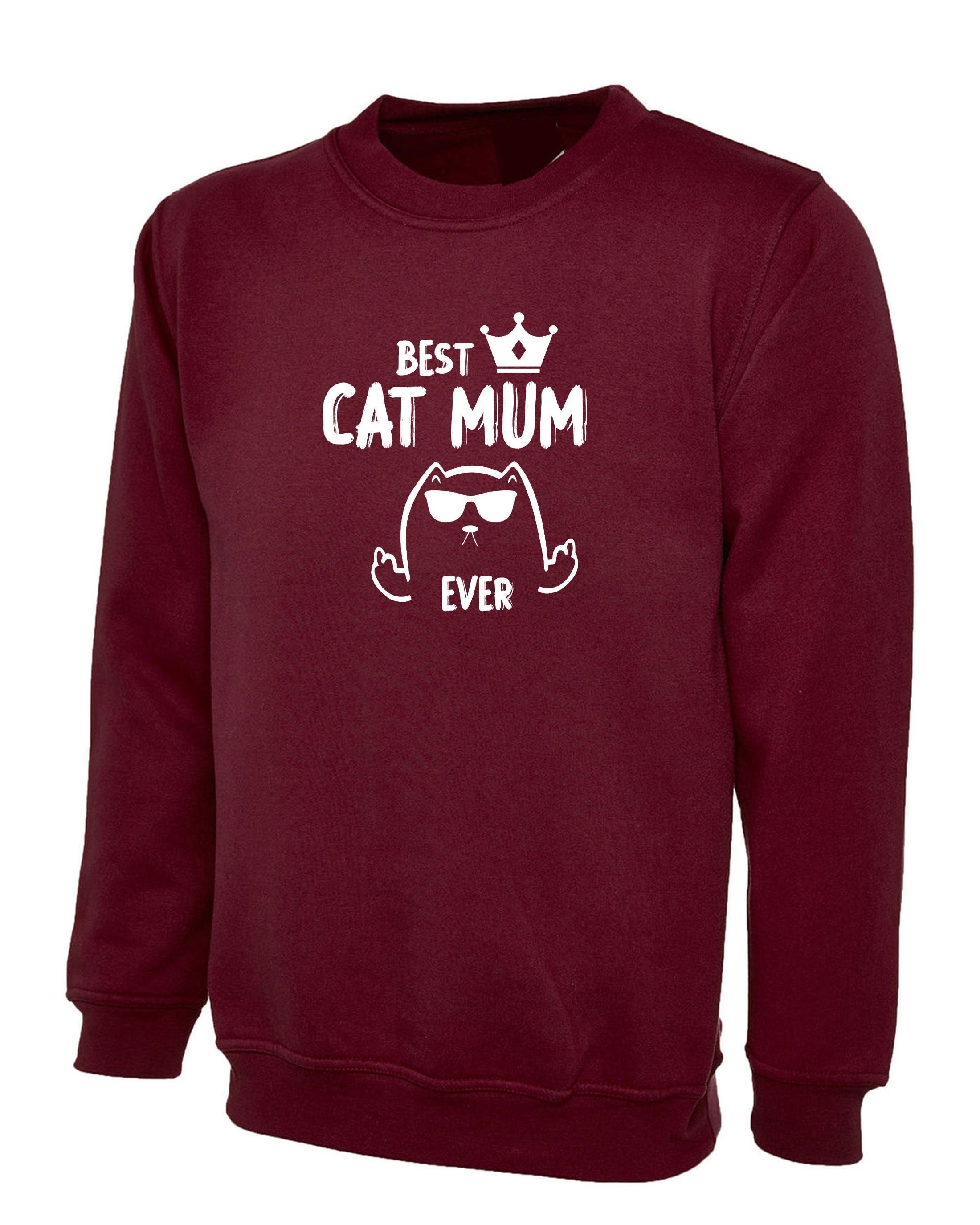 Best cat mum sweatshirt jumper sweater shirt cat lover gift cat mum gift birthday gift for women christmas present funny