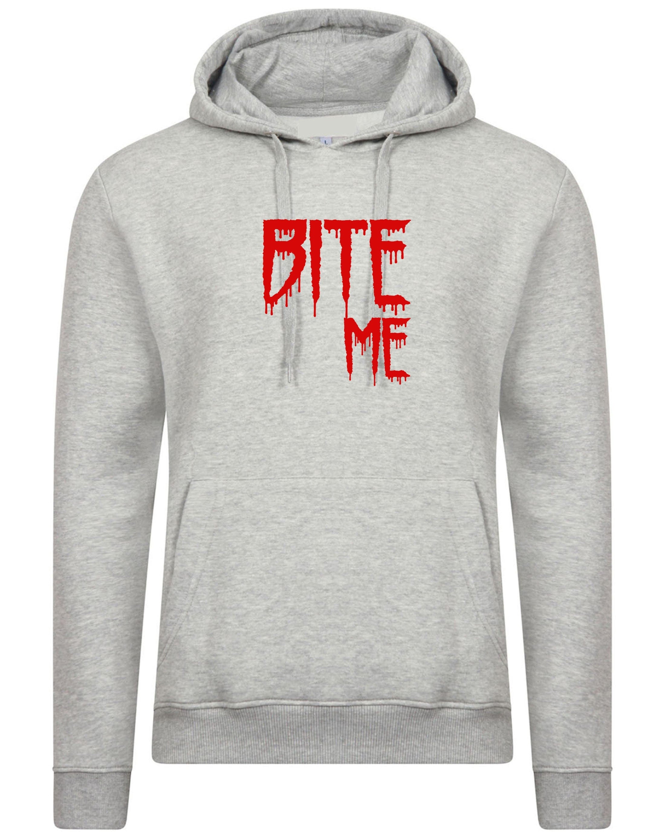 Bite me hoodie hoody hood hooded funny mens womens top halloween outfit valentines vampire top ladies unisex gf bf