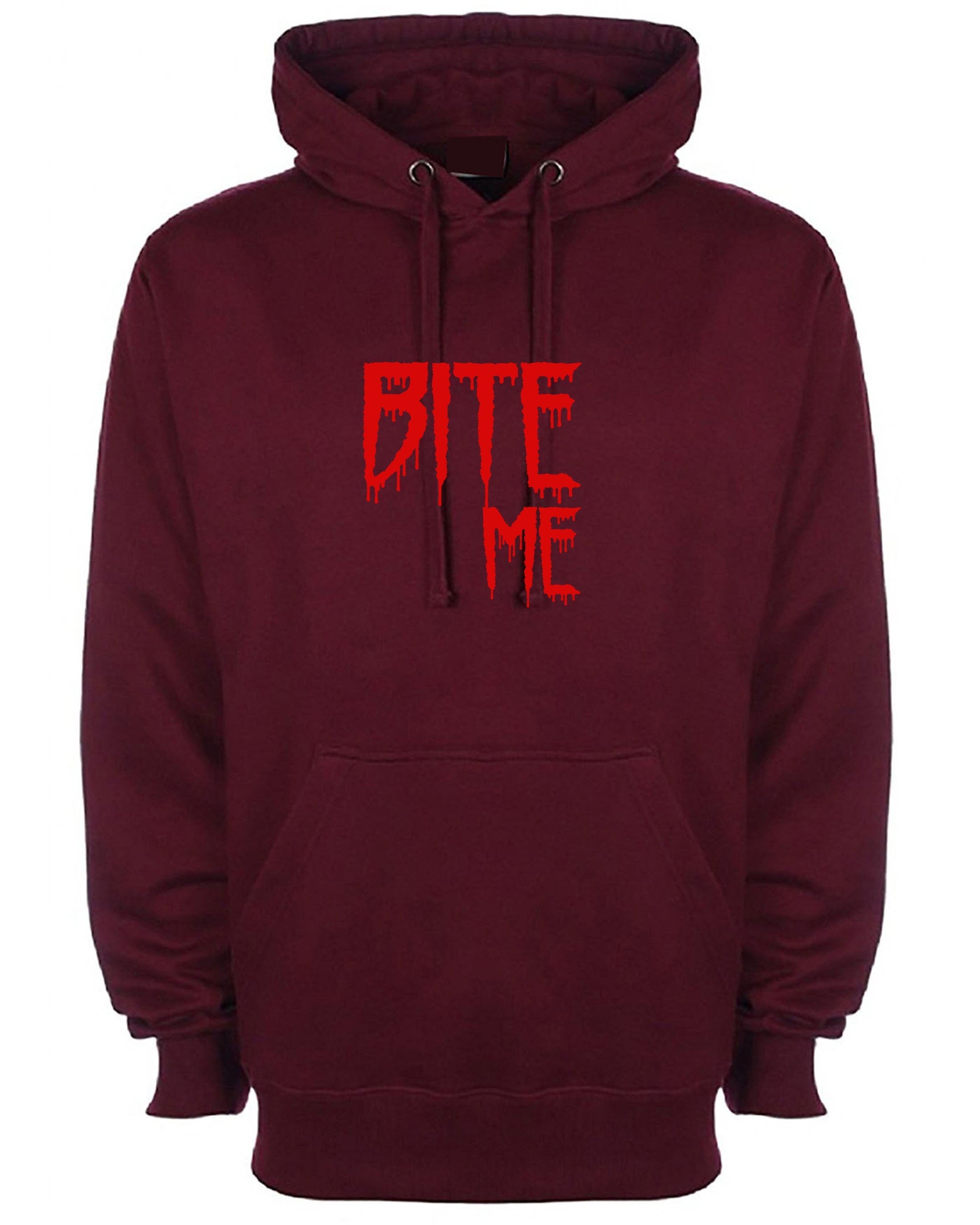 Bite me hoodie hoody hood hooded funny mens womens top halloween outfit valentines vampire top ladies unisex gf bf