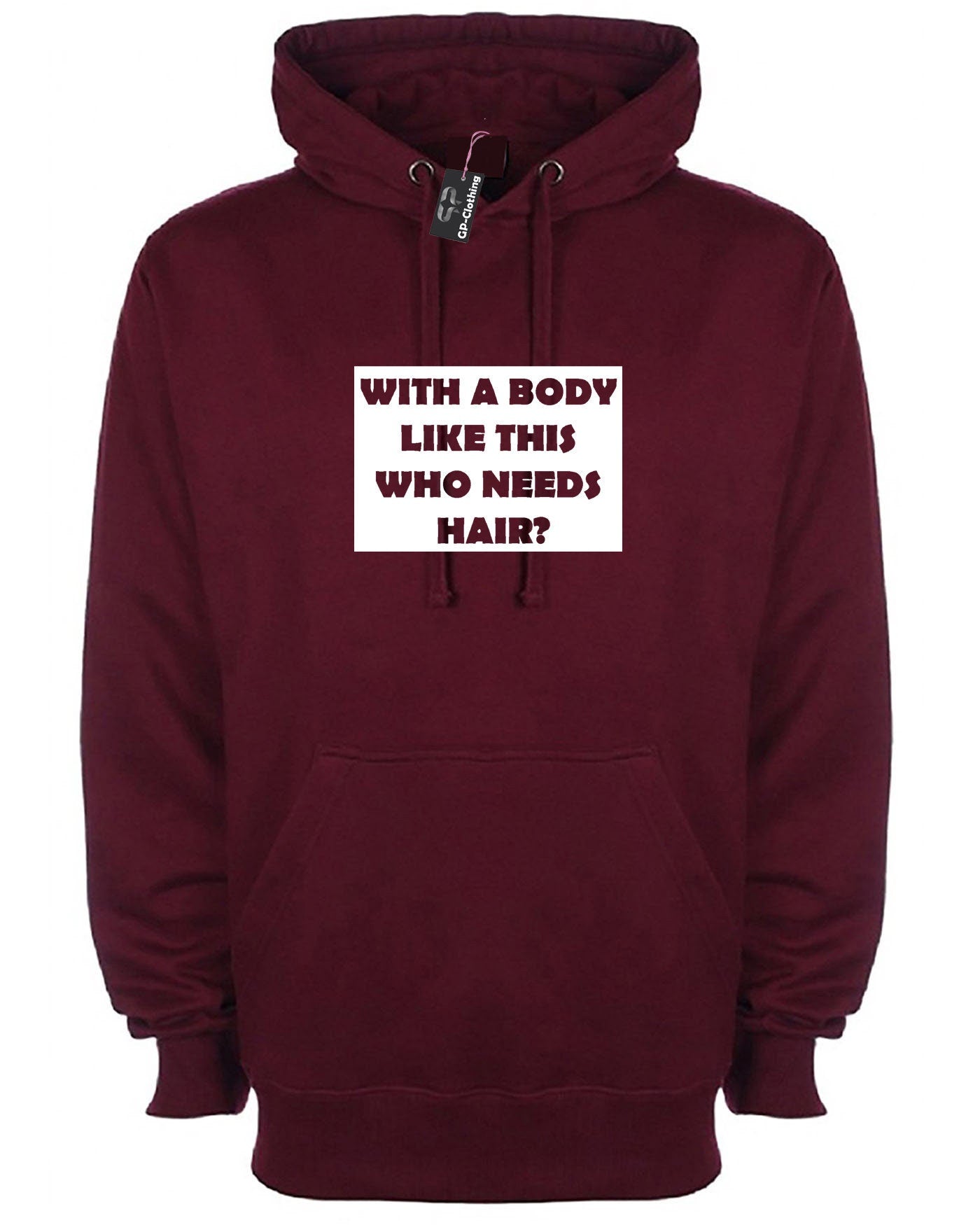 Who needs hair with the body like this funny gift for dad father uncle friend bald hoodie hoody hood hooded present for bald people