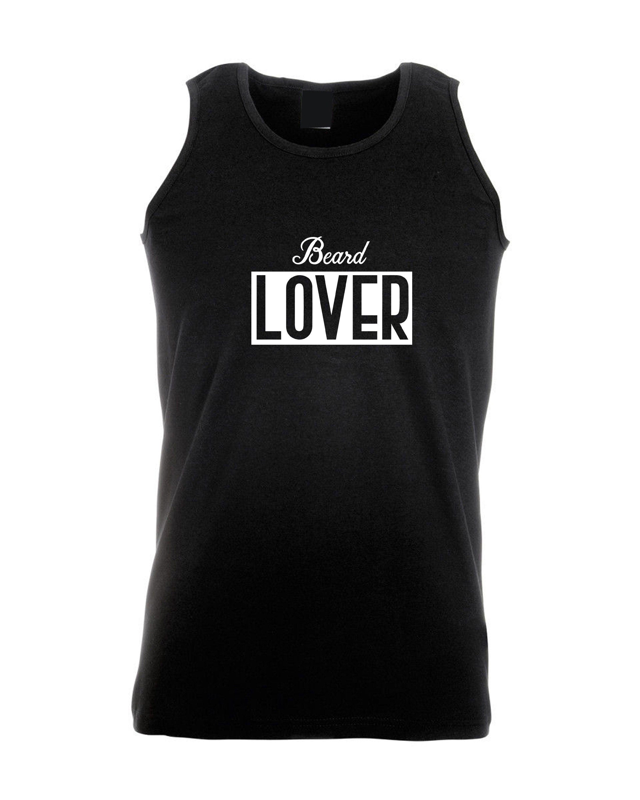 Beard lover vest vests gym workout exercise yoga jogging gift for mens beard lover birthday present unisex i love beard funny top