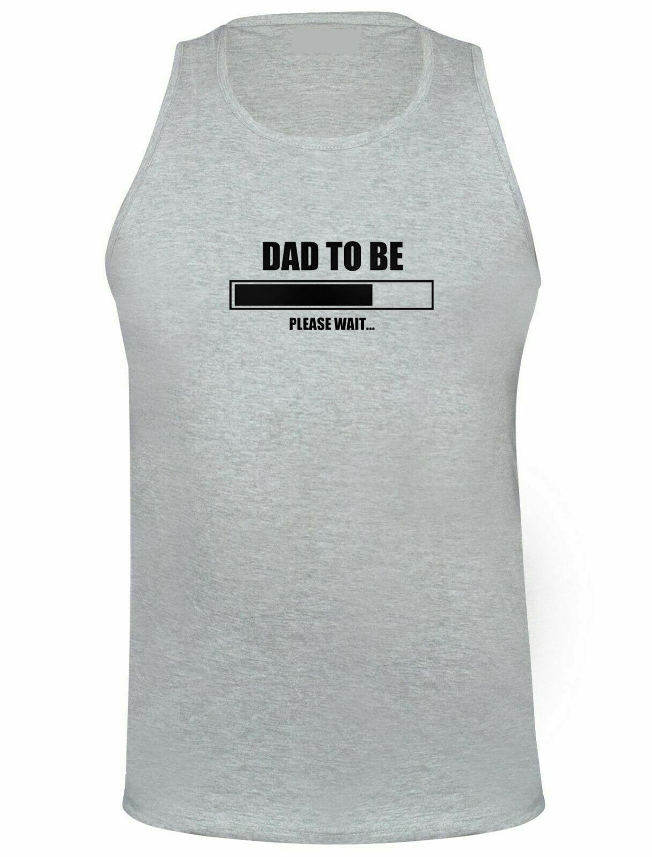 Dad to be vest vests gym workout exercise jogging expecting idea mens father top baby loading gift becoming dad pregnancny annoucement daddy