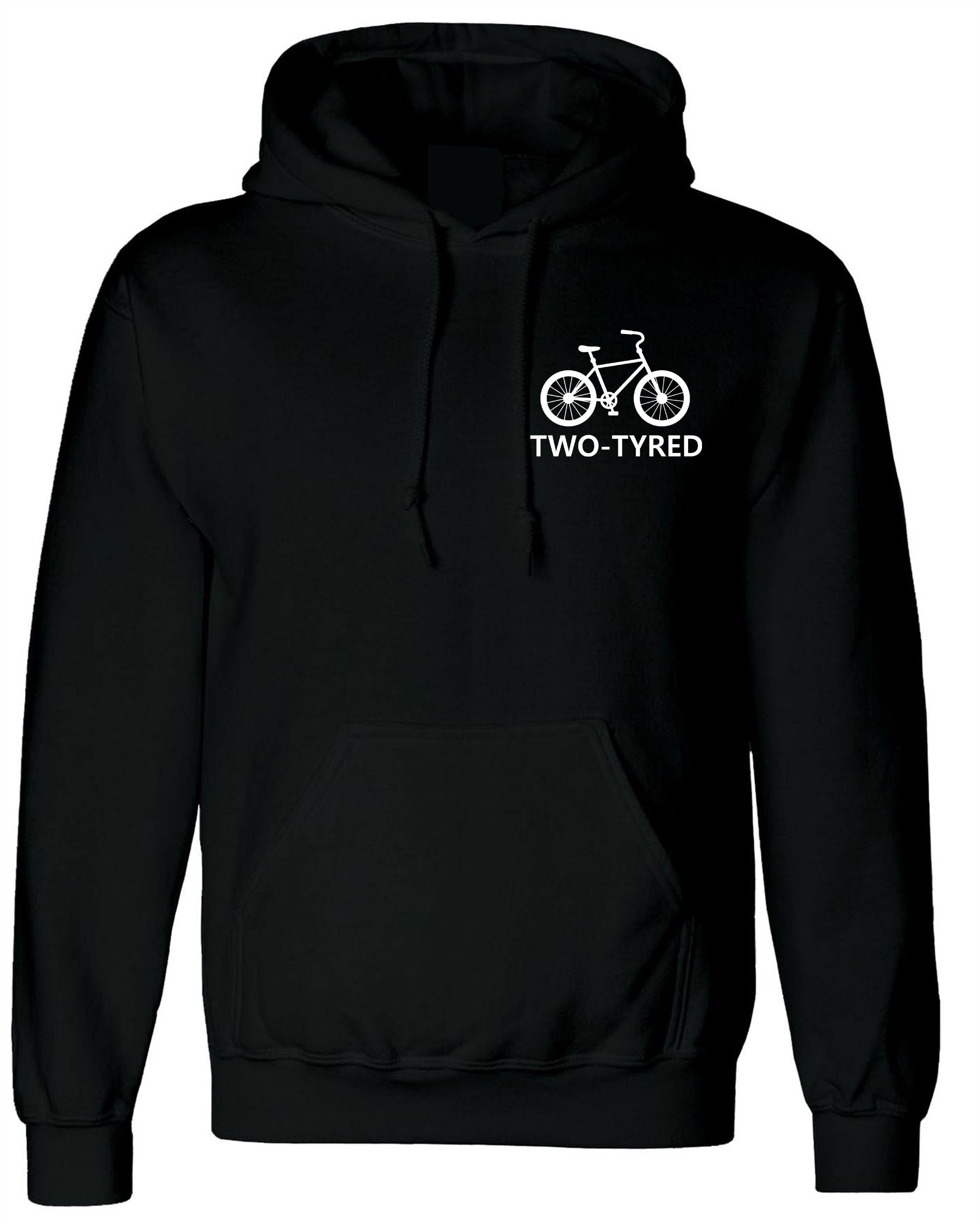 Two tyred hoodie hoody hood hooded too tired gift for mother's day ladies unisex cycle cycling lover father's day christmas present