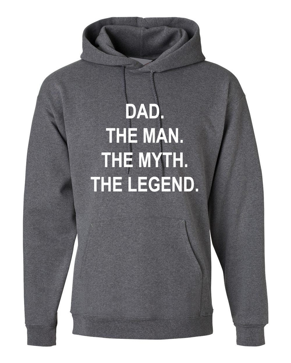 Dad the man the myth the legend hoodie hoody hood hooded mens funny joke gift present for father's day papa daddy mens gift