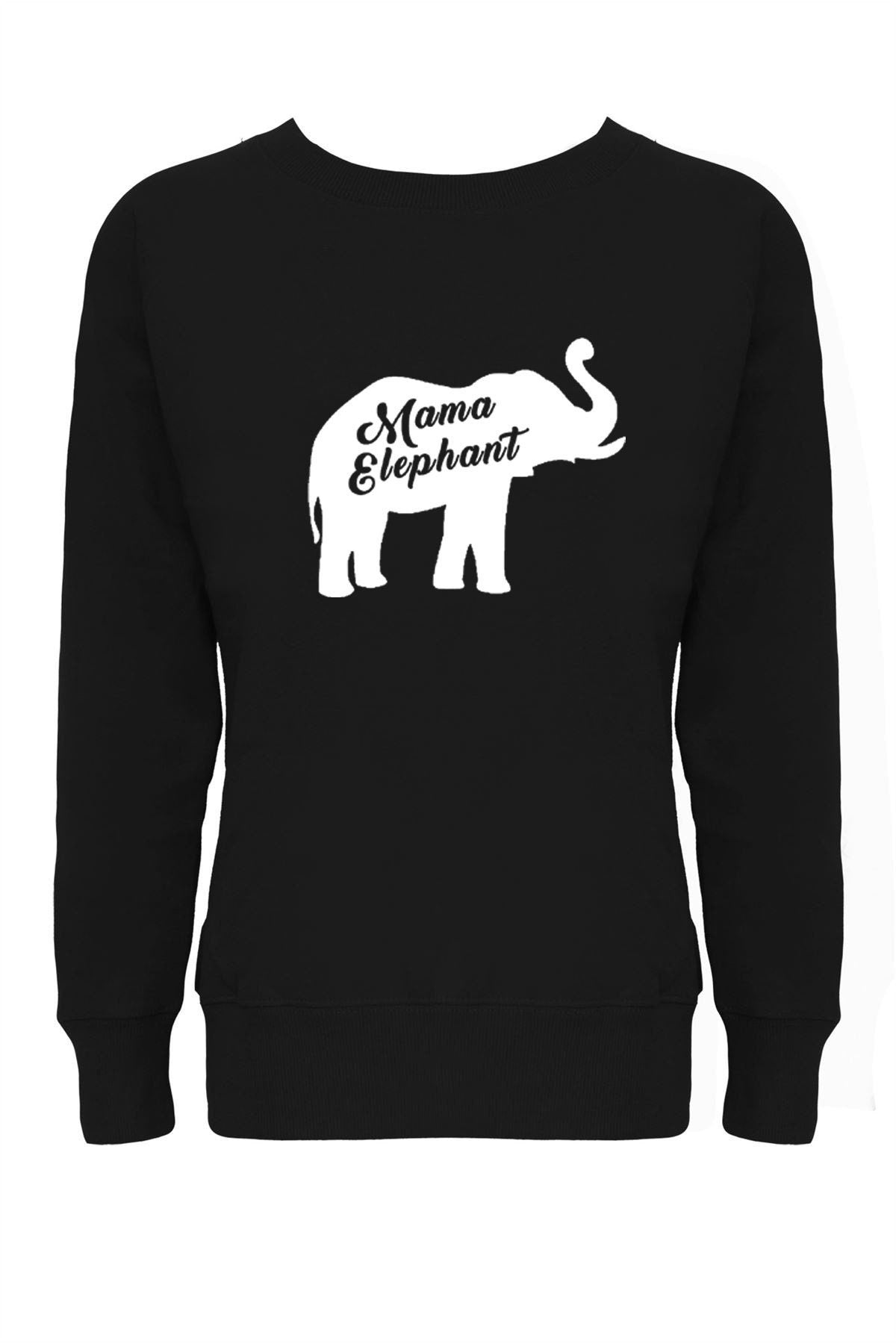 Mama elephant sweatshirt jumper sweater shirt ladies mother's day birthday joke gift mum mama funny present christmas