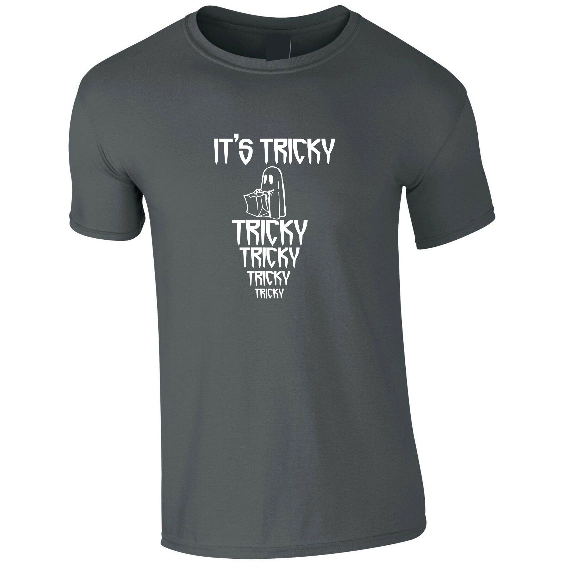 Its tricky funny tshirt t-shirt t shirt tee shirt halloween gift uni horror top boo present uni mens party wear ladies top