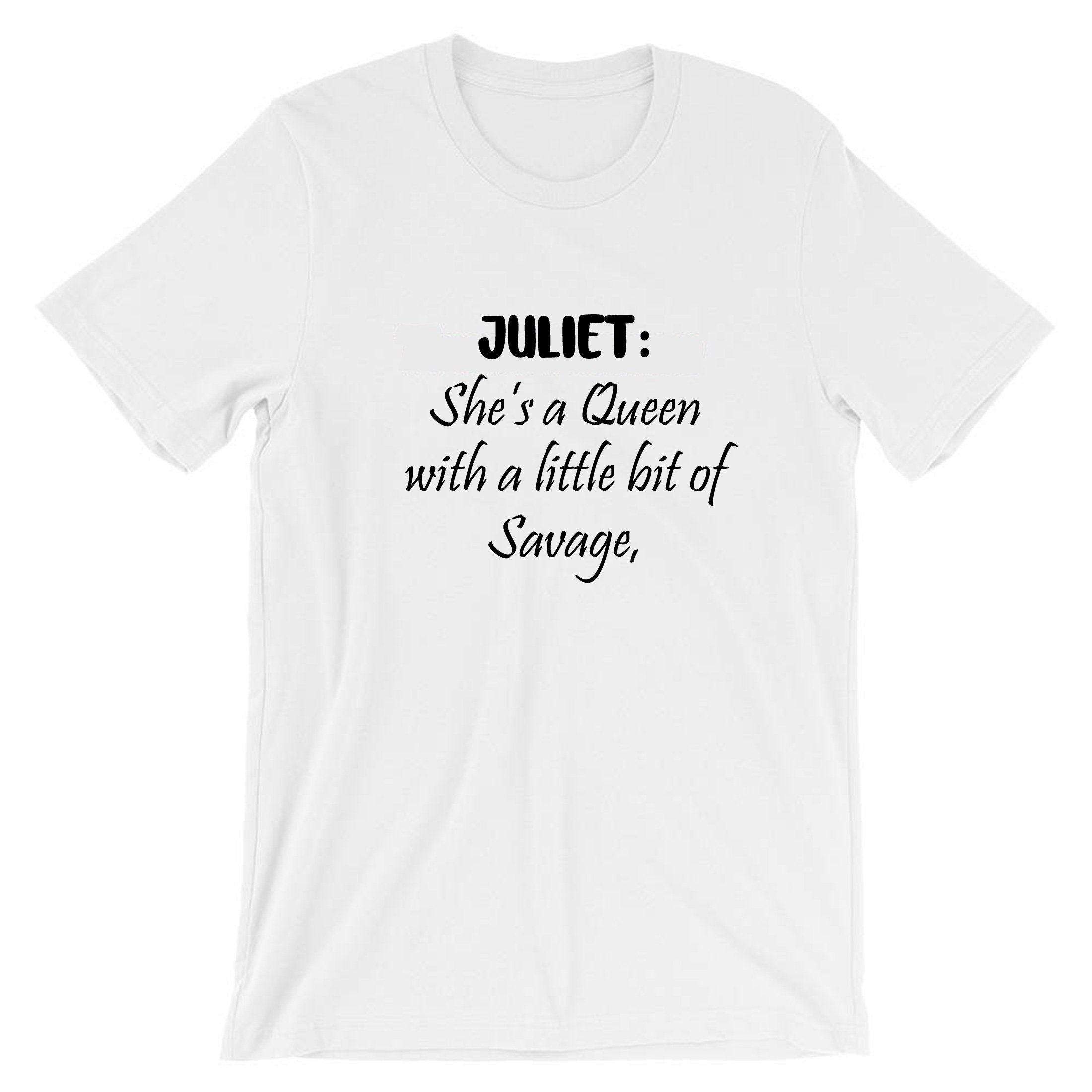 She's a queen with a little bit of savage funny ladies personalized customized tshirt t-shirt t shirt tee shirt eid birthday gift