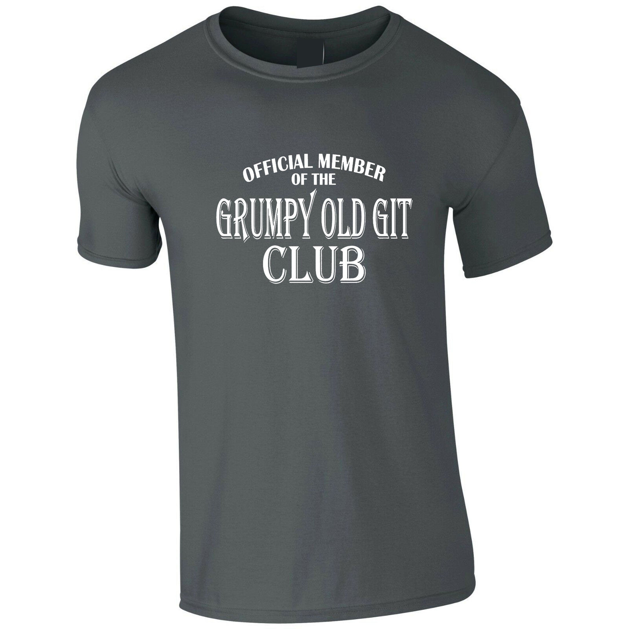 Official member of the grumpy old git club tshirt t-shirt t shirt tee shirt funny birthday gift present dad grandad father daddy papa