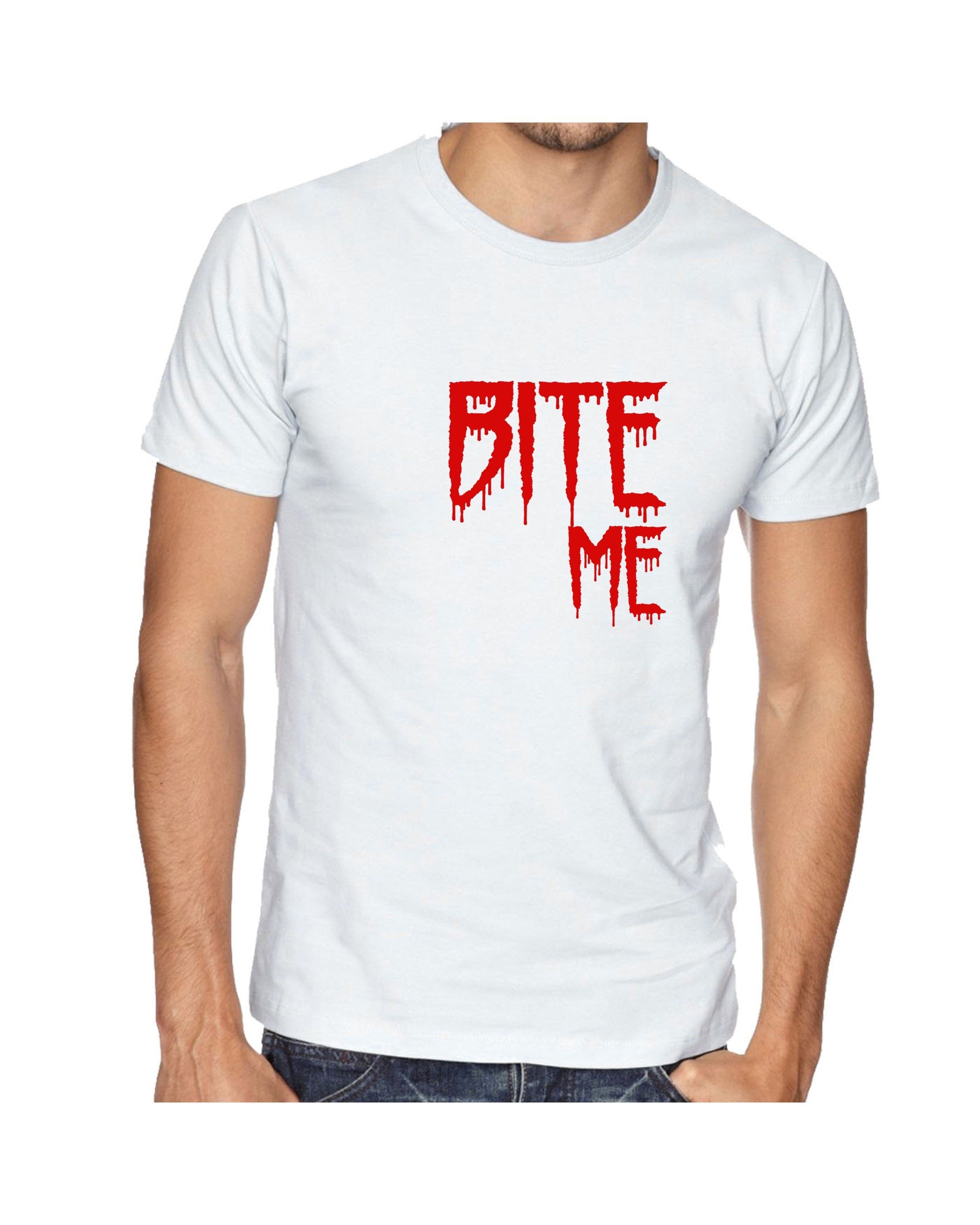 Bite me t shirt tshirt t-shirt tee shirt funny mens womens top halloween outfit valentines vampire top ladies unisex gf bf