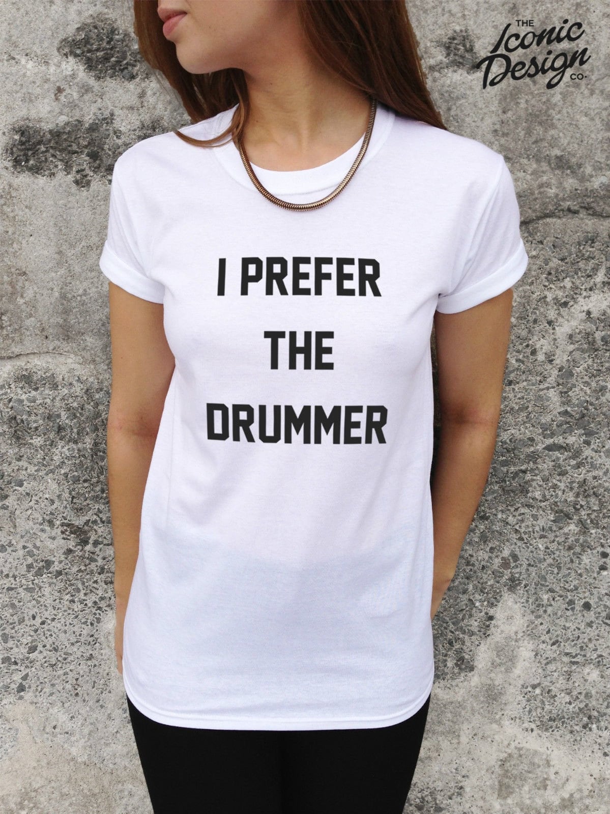 I prefer the drummer t shirt t-shirt tshirt tee shirt ladies womens mens unisex slogan tank funny band music tumblr fashion