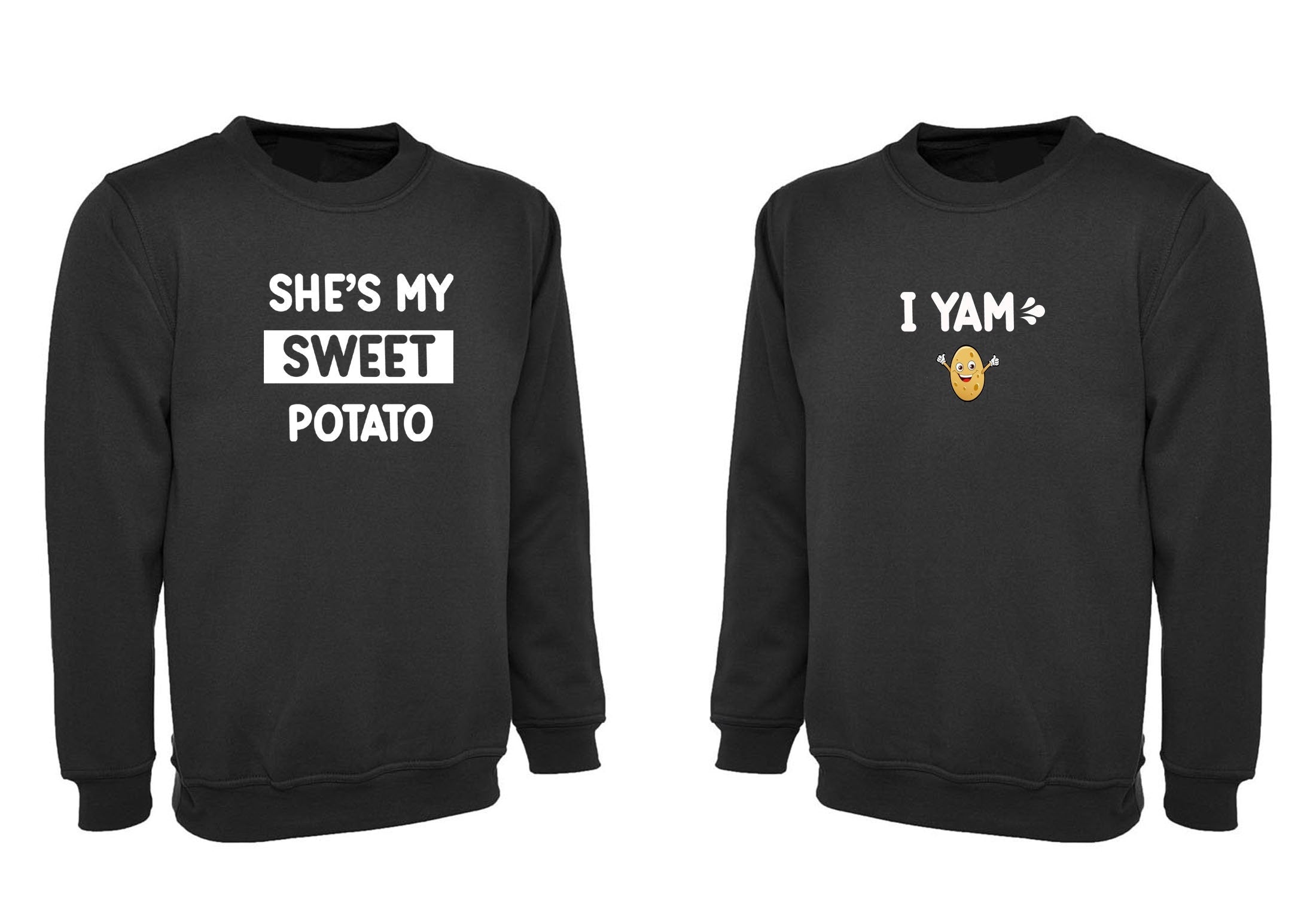 Couple matching funny shirts sweetpotato sweatshirt jumper sweater shirt joke married anniversary valentine's day unisex gf bf