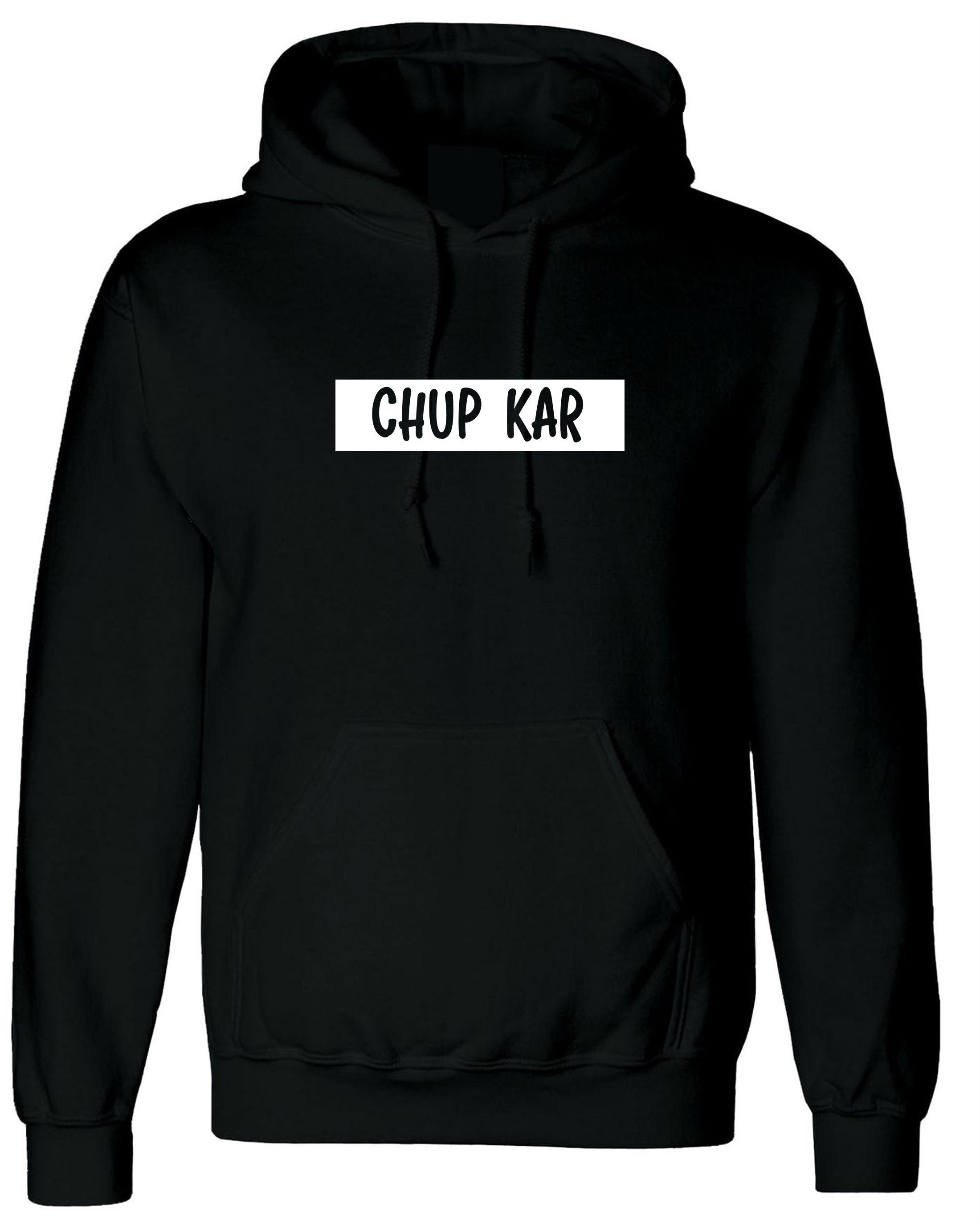 Chup kar funny indian pakistani desi urdu gujarati hoodie hoody hood hooded hindi gift for gujarati friend birthday