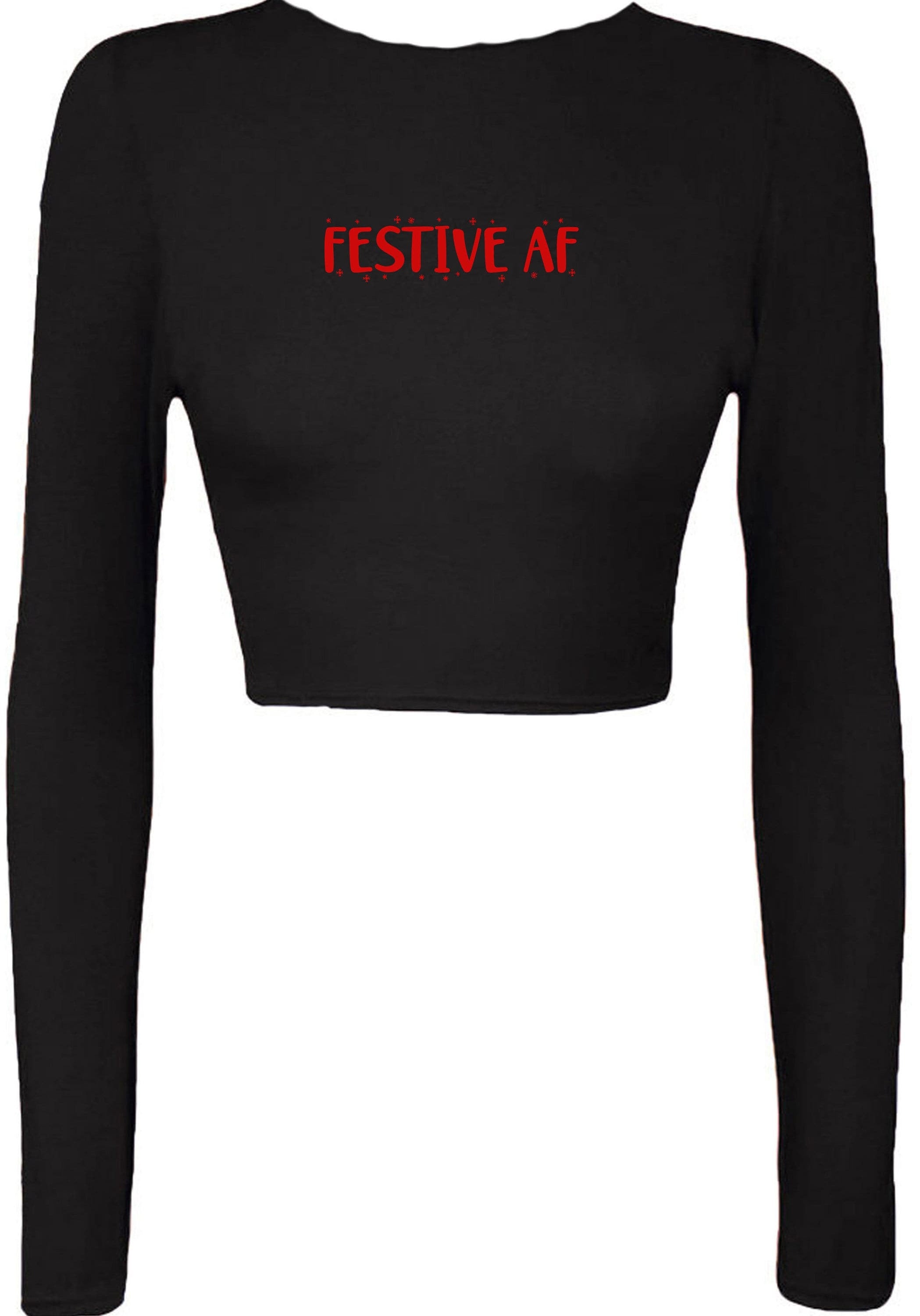 Festive af crop tops croptop crop-top merry christmas xmas gift present fashion swag holiday festival mens womens ladies unisex gift