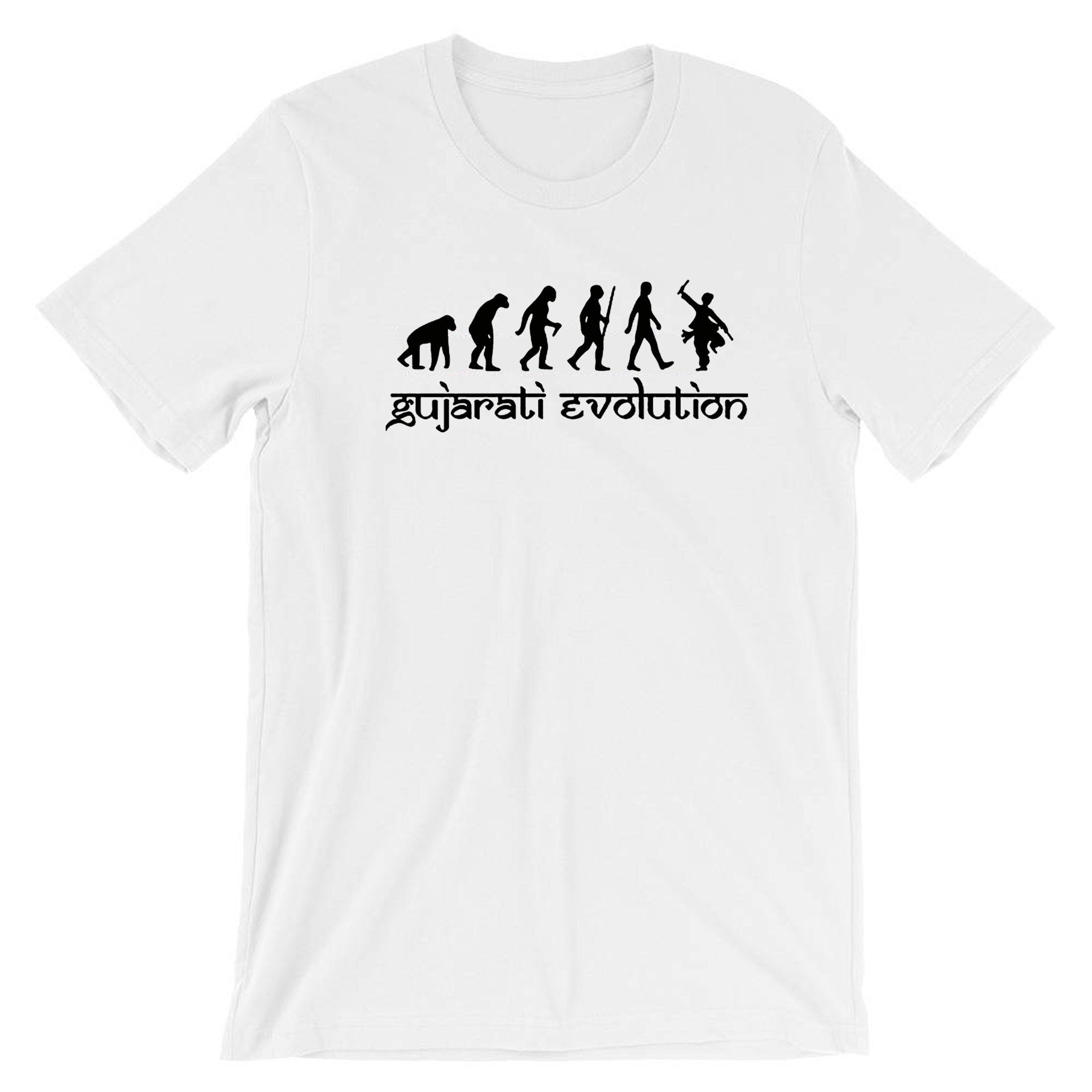 Gujarati evolution funny indian desi gujarati t shirt t-shirt tshirt tee shirt hindi gift for gujarati garba dandiya dance friend birthday