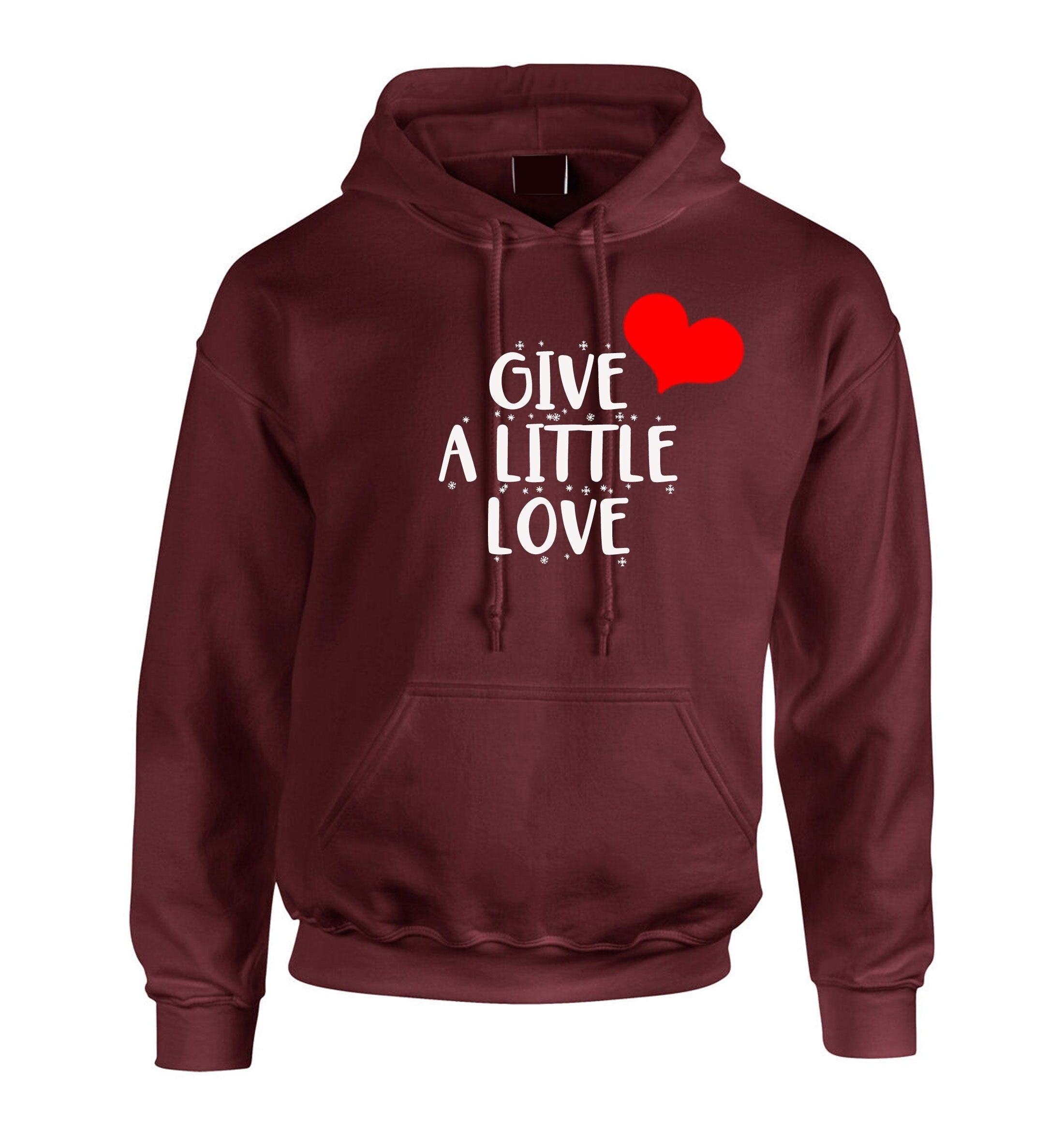 Give a little love merry christmas hoodie hoody hood hooded spread love xmas present unisex birthday present womens ladies unisex