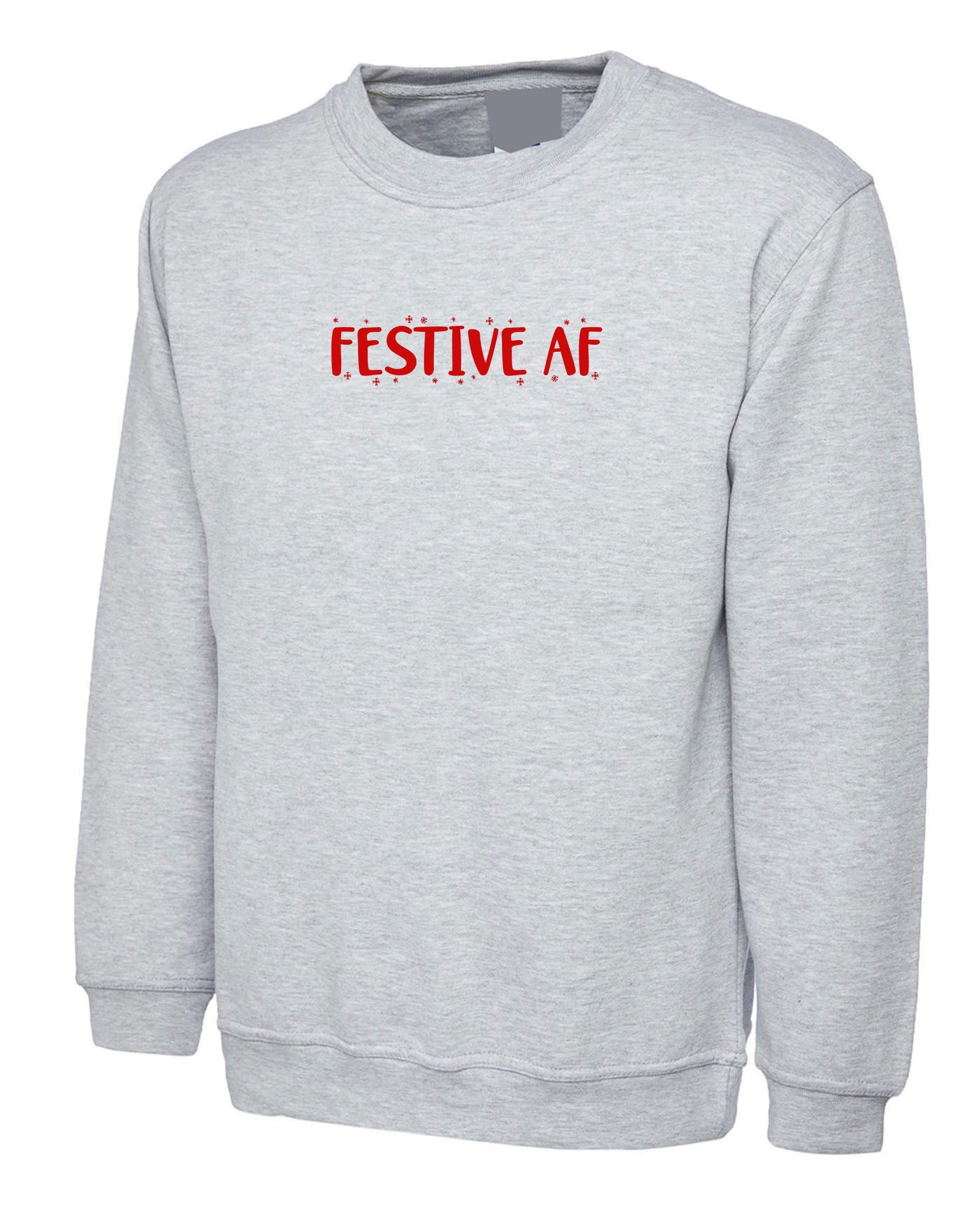 Festive af sweatshirt jumper sweater shirt merry christmas xmas gift present fashion swag holiday festival mens womens ladies unisex gift