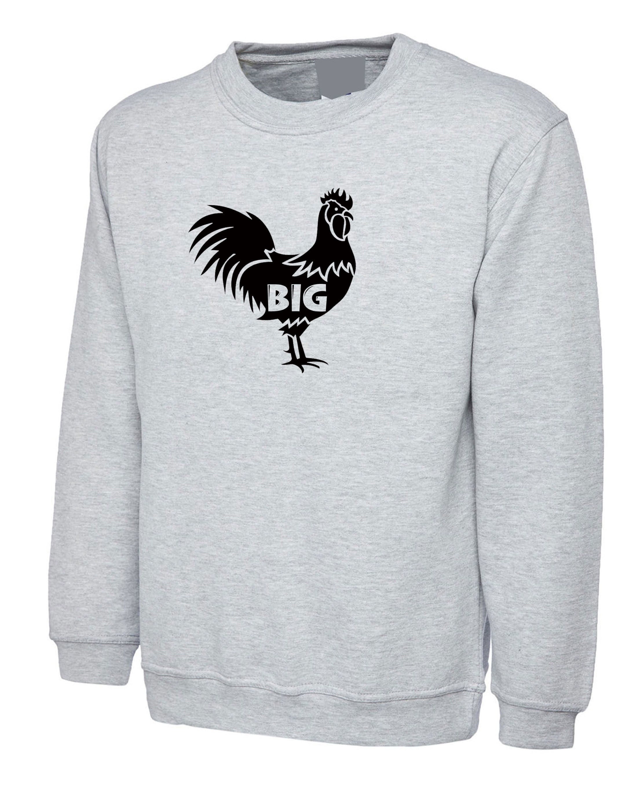 Mens funny big cock sweatshirt jumper sweater shirt naughty rude sarcastic joke  humor streetwear valentine's gift unisex