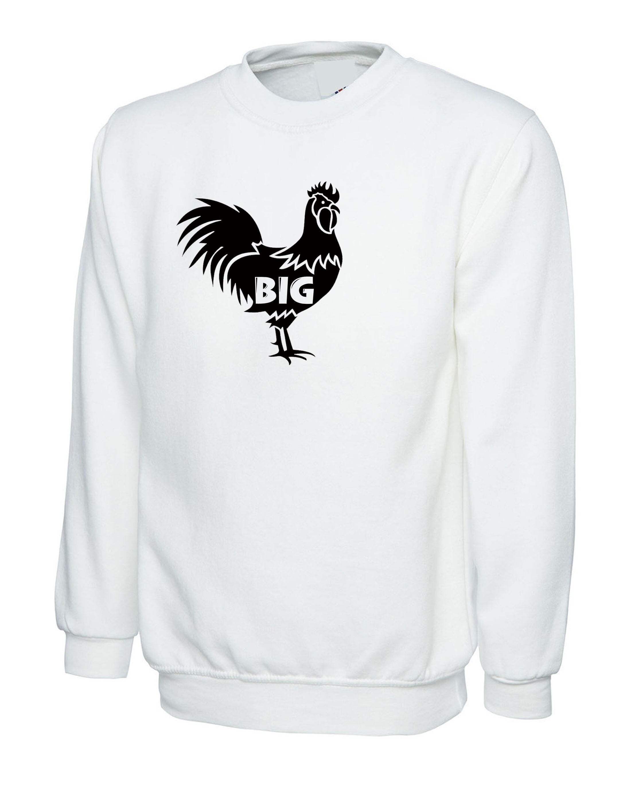 Mens funny big cock sweatshirt jumper sweater shirt naughty rude sarcastic joke  humor streetwear valentine's gift unisex