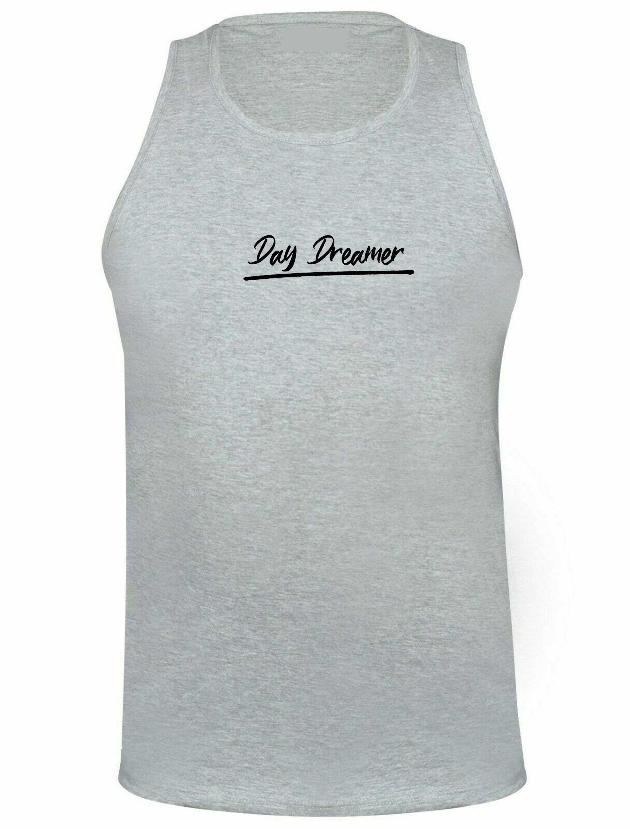 Day dreamer funny womens mens vests vest top tank gym workout exercise ladies unisex birthday gift joke xmas present christmas valentines