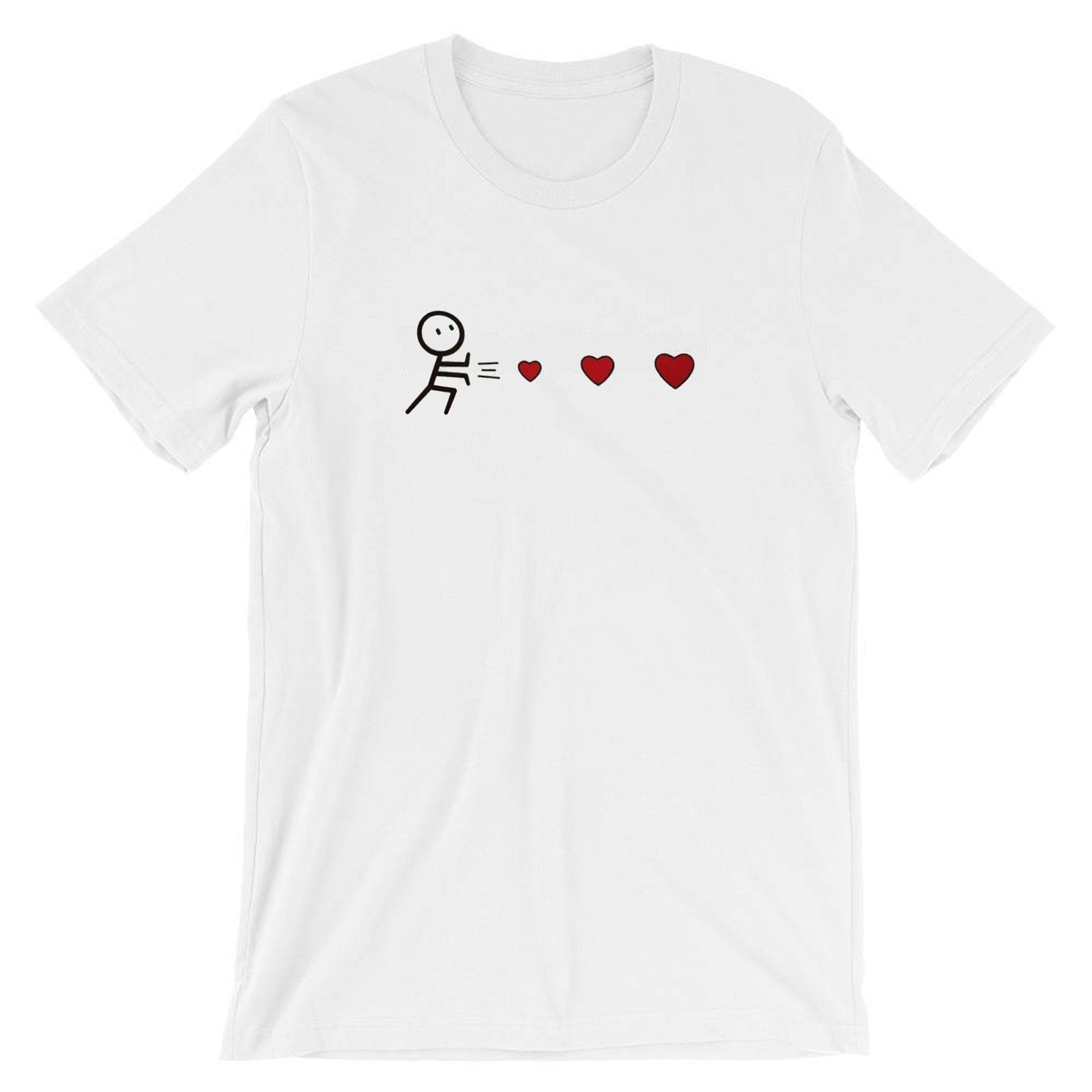 Throwing hearts funny valentines mens womens ladies gift t shirt tshirt t-shirt tee shirt birthday present joke cute