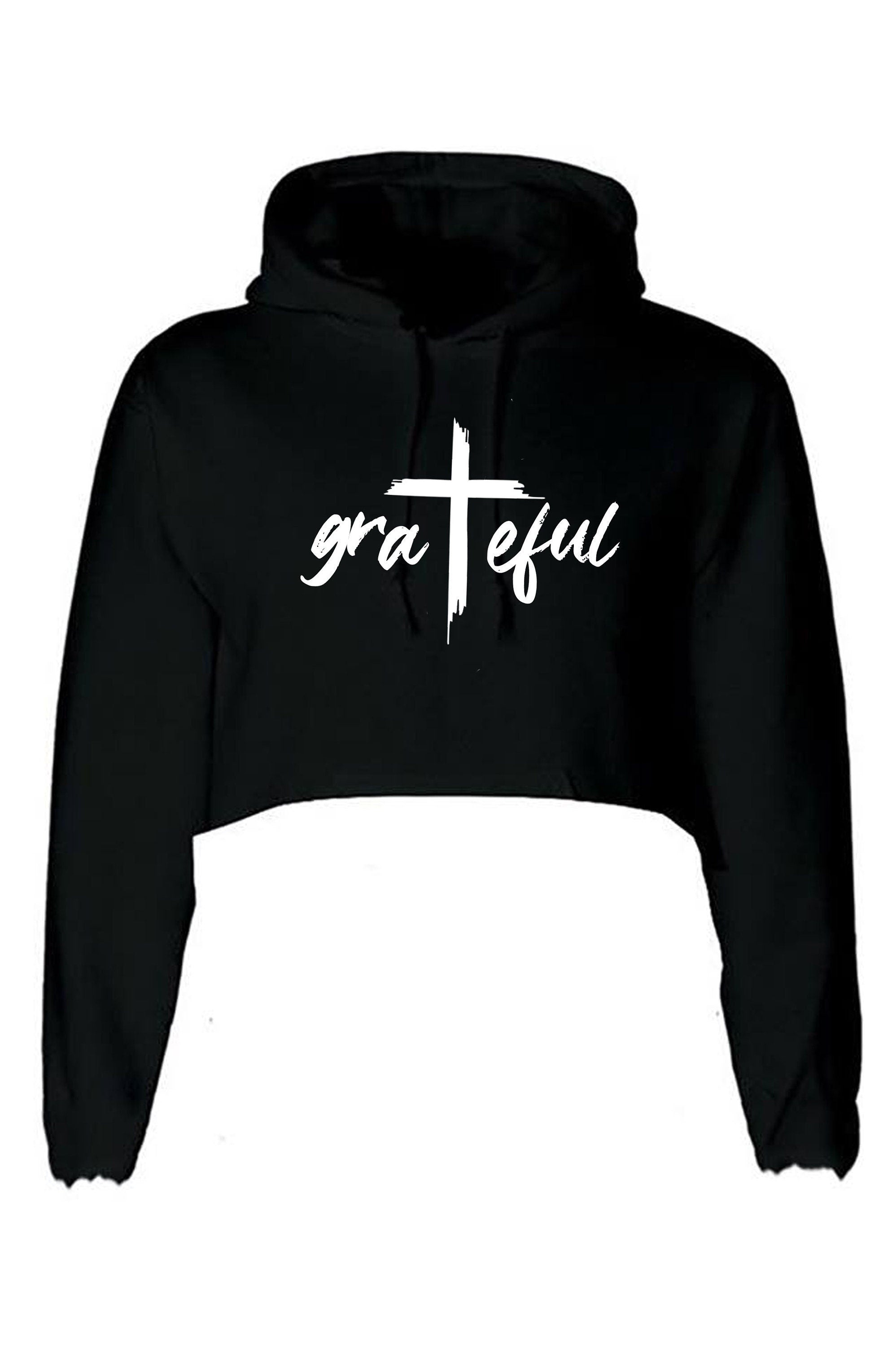 Grateful funny crop tops hoodie hoody hood croptop crop-top christians christmas xmas gift ladies mens thanking top womens xmas