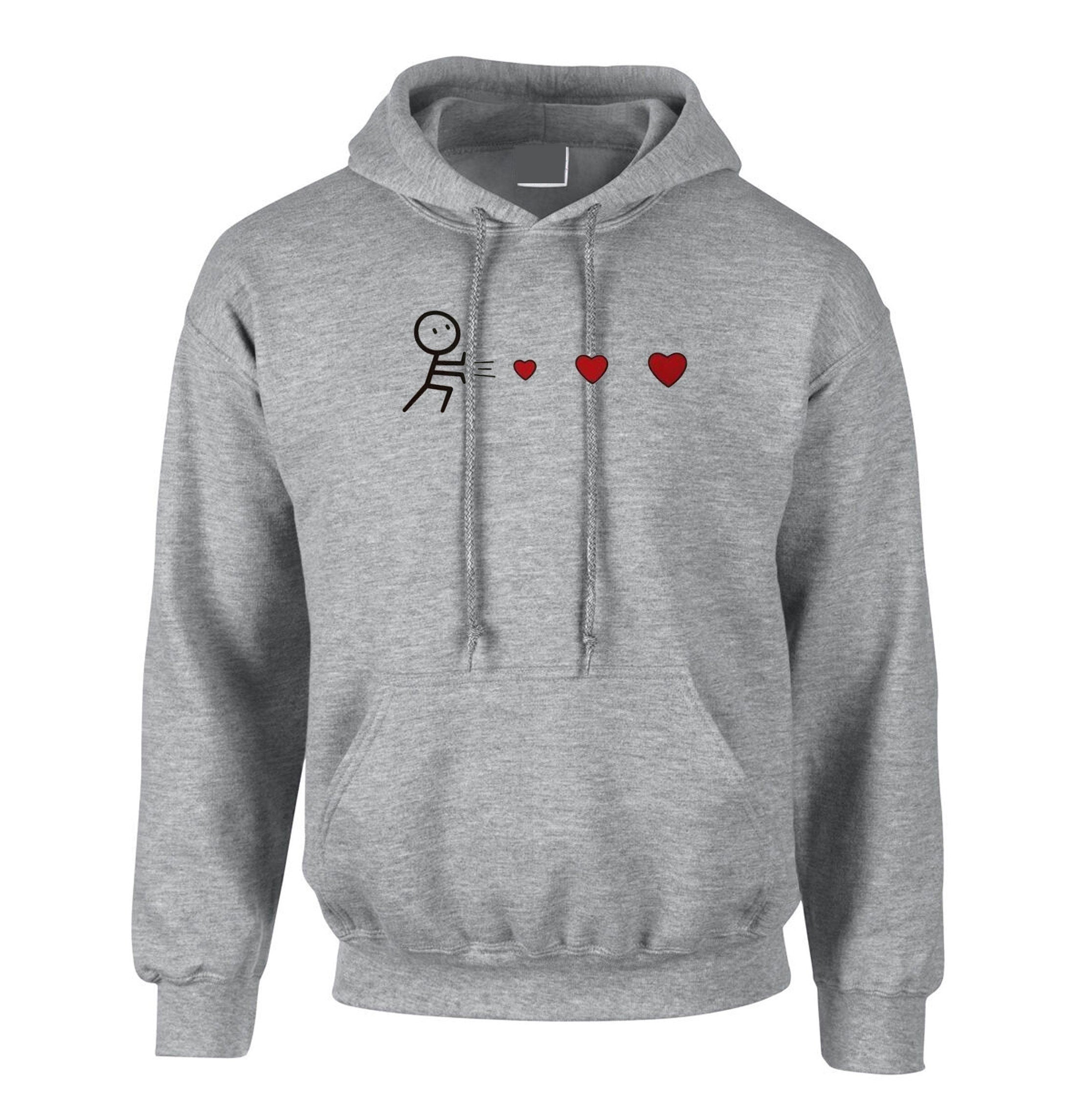 Throwing hearts funny valentines mens womens ladies gift hoodie hoody hood hooded birthday present joke cute