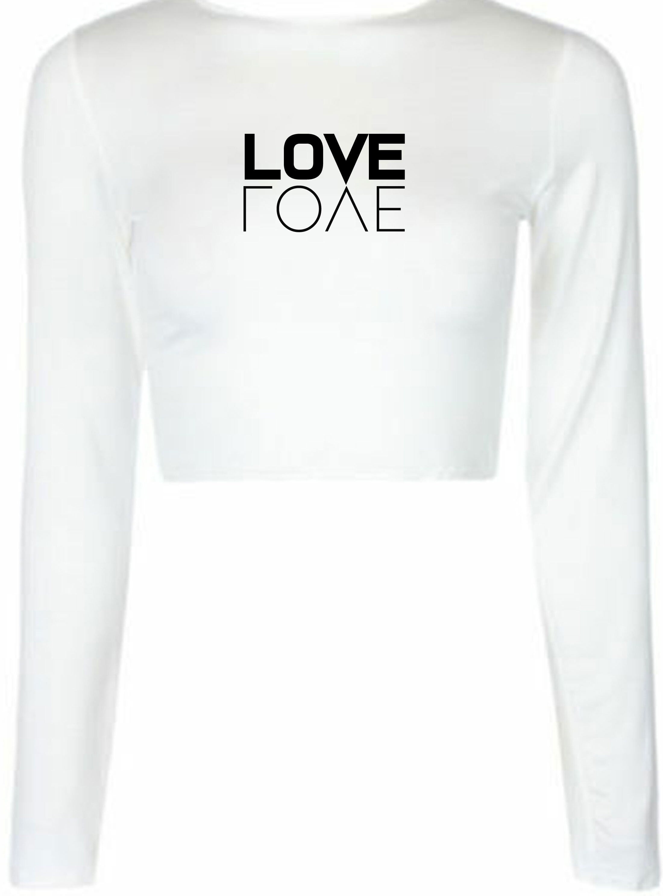 Love crop tops croptop crop-top fashion unisex tumblr hipster cool funny slogan xmas gift valentine's day gift present