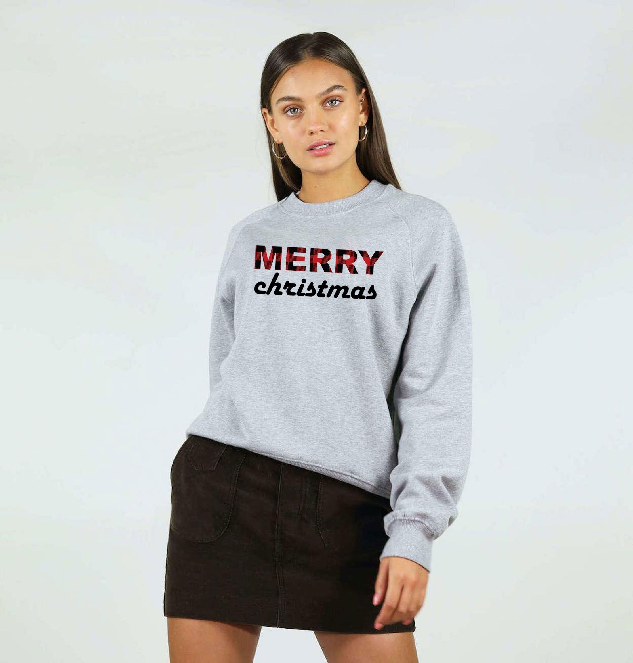 Merry christmas sweatshirt jumper sweater shirt cute womens xmas gift present family gift joke top family friend cousin siblings trending