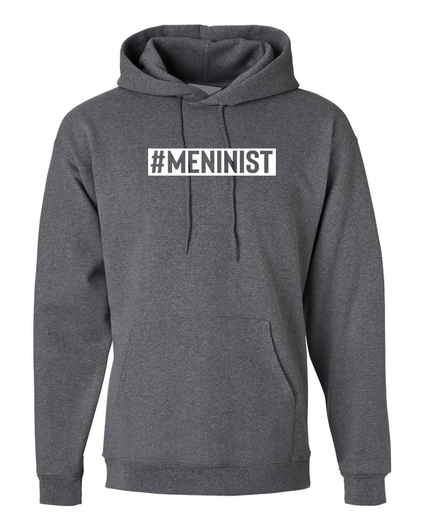 Meninist hoodie hoody hood hooded feminist parody macho men guys blokes tee new anti feminist feminism mens present