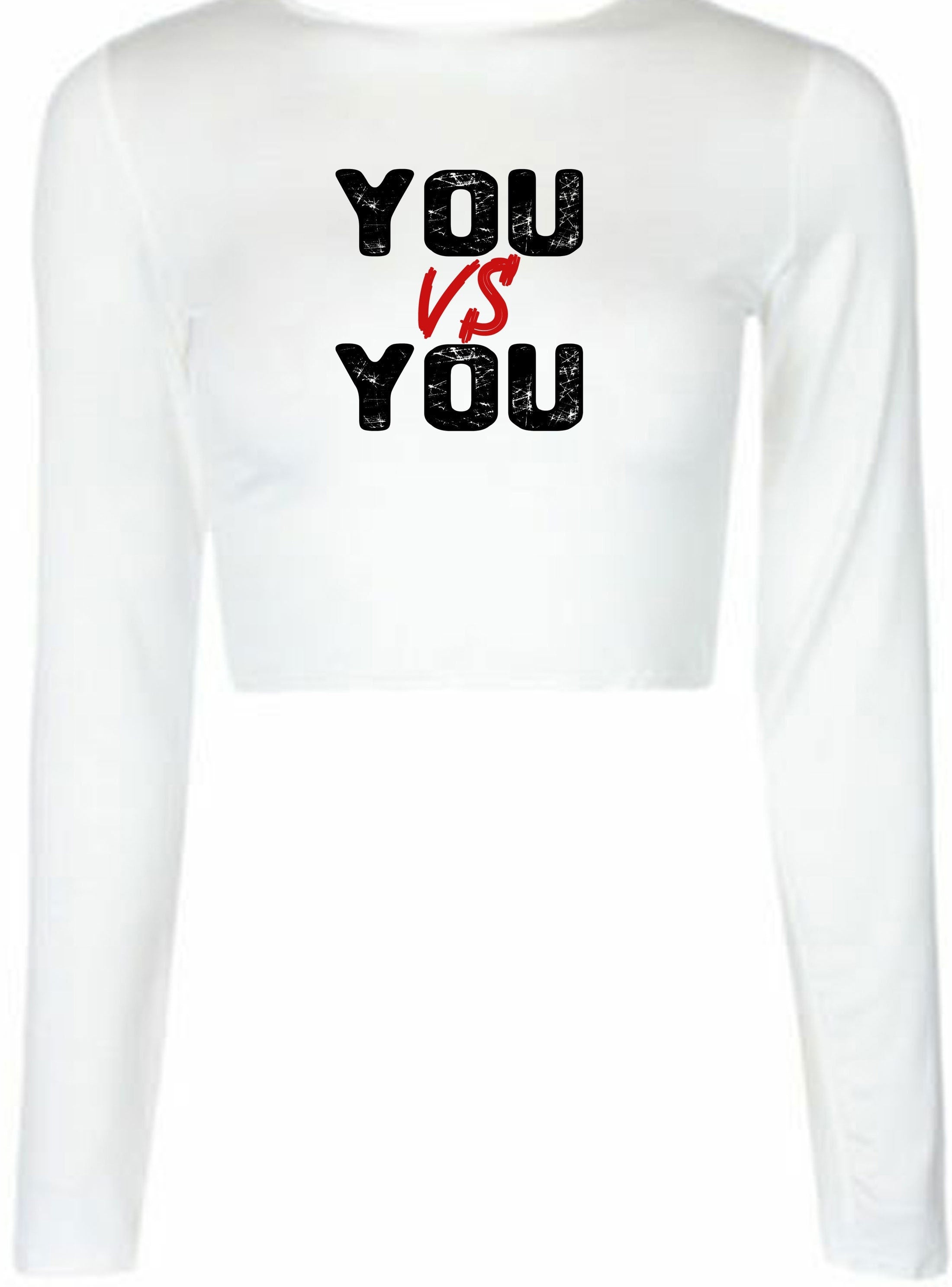 You v/s you crop tops crop-top croptop motivational idea inspirational gym workout unisex mens womens ladies funny xmas