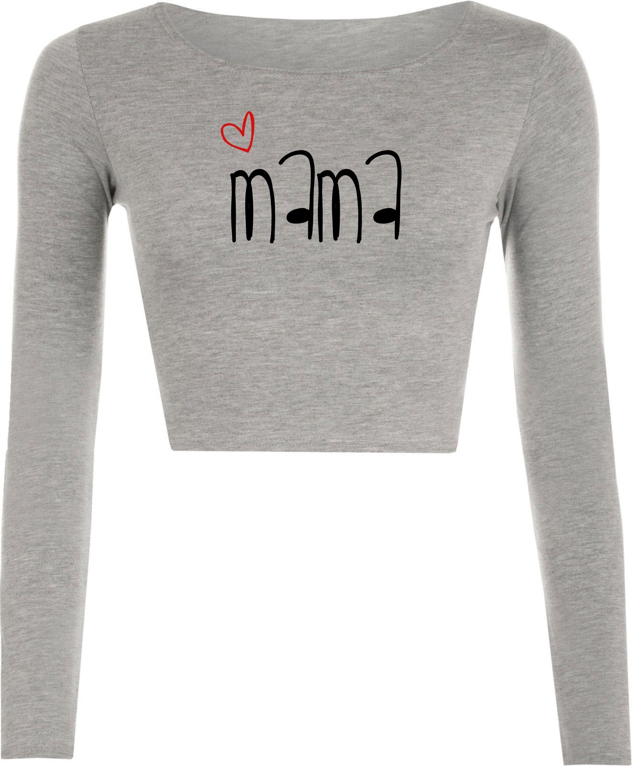 Mama crop tops croptop crop-top mother's day gift mom mommy mummy birthday present gift xmas christmas best mom ever funny top