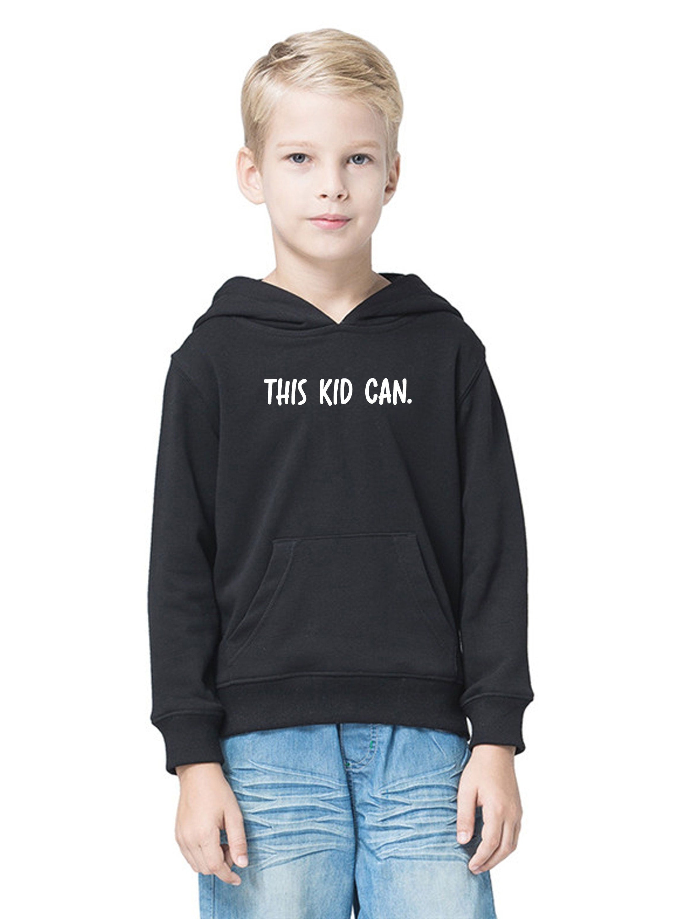 This kid can. funny kids hoodie birthday eid gift present naughty kids hoody children hood kids hoodie cute trending christmas inspirational