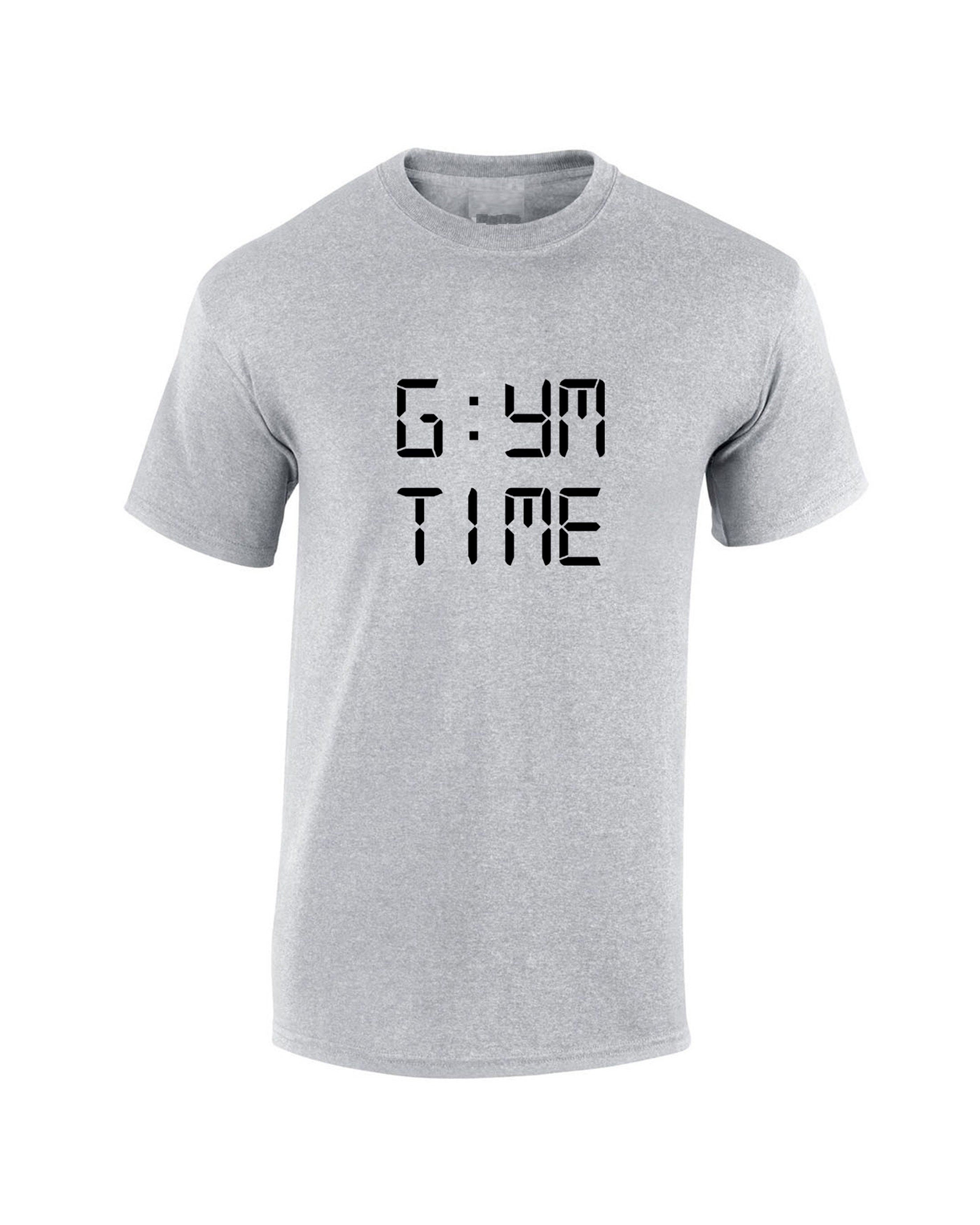 Gym time funny mens womens ladies t shirt t-shirt tshirt tee shirt gift for gym lovers workout exercise nma boxing jigging yoga analog